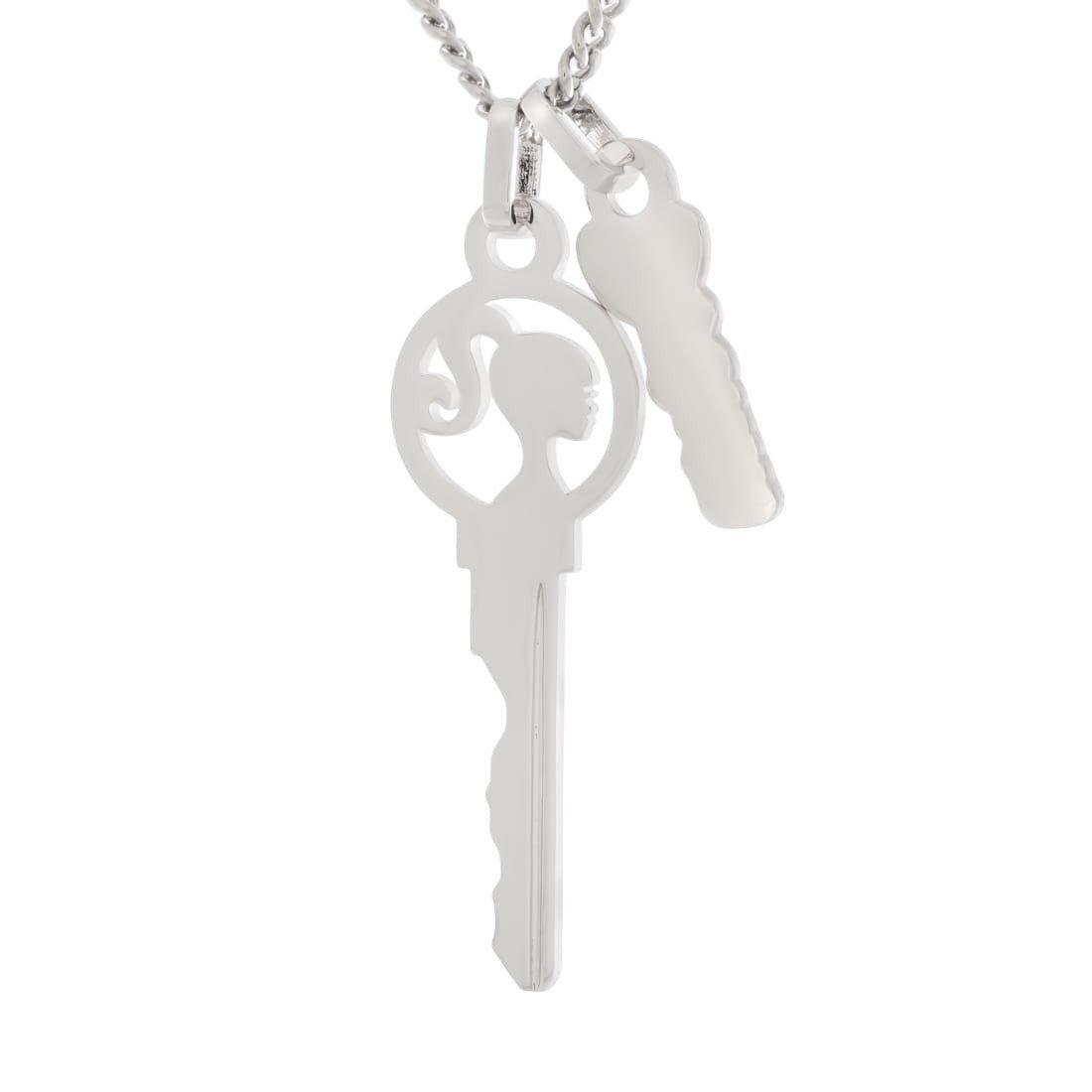 King Ice X Barbie Dream Necklace - White Gold - WHITE GOLD