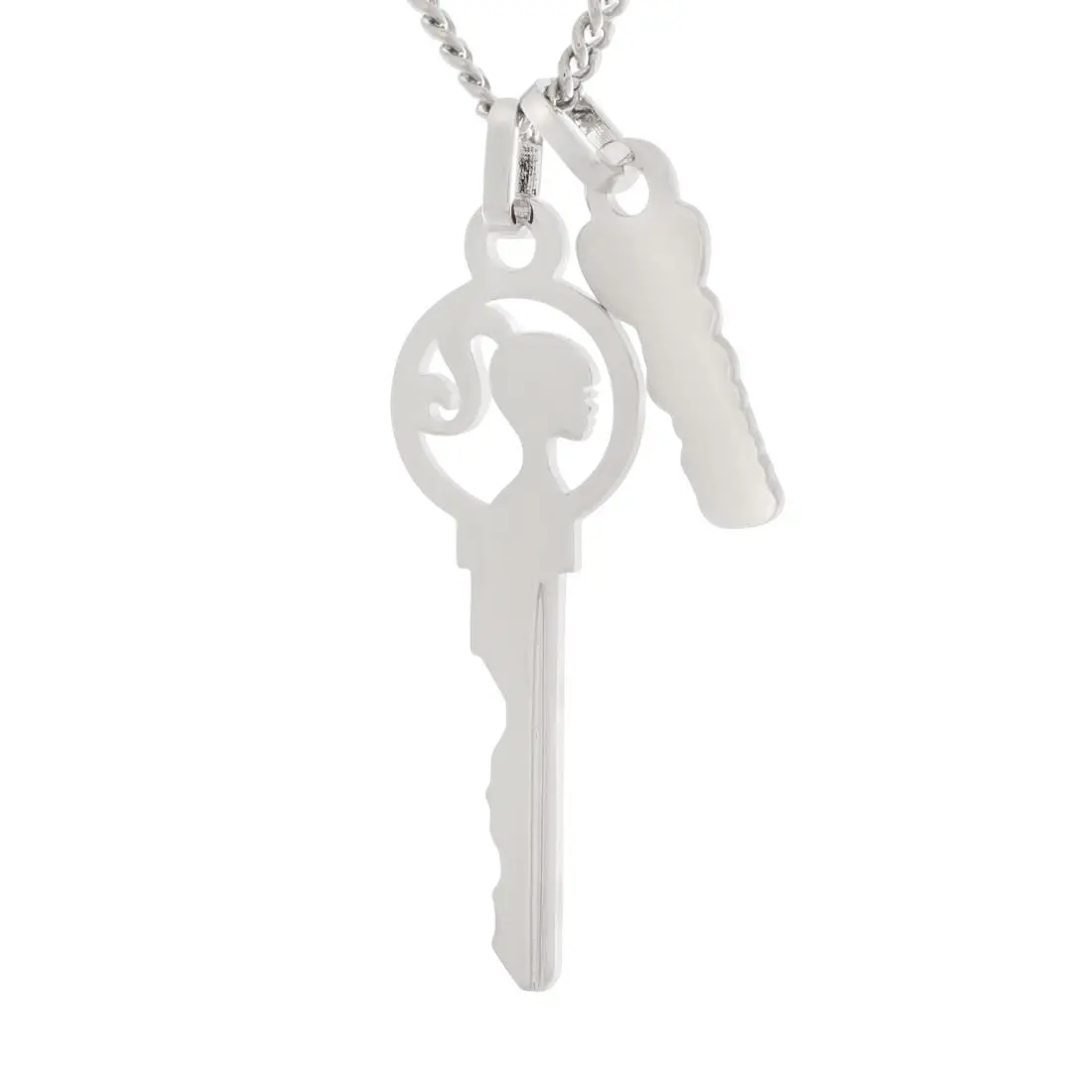 King Ice X Barbie Dream Necklace - White Gold - WHITE GOLD
