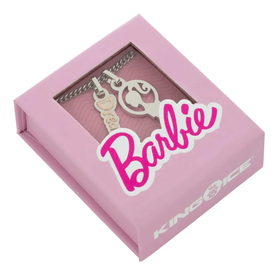 King Ice X Barbie Dream Necklace - White Gold - WHITE GOLD