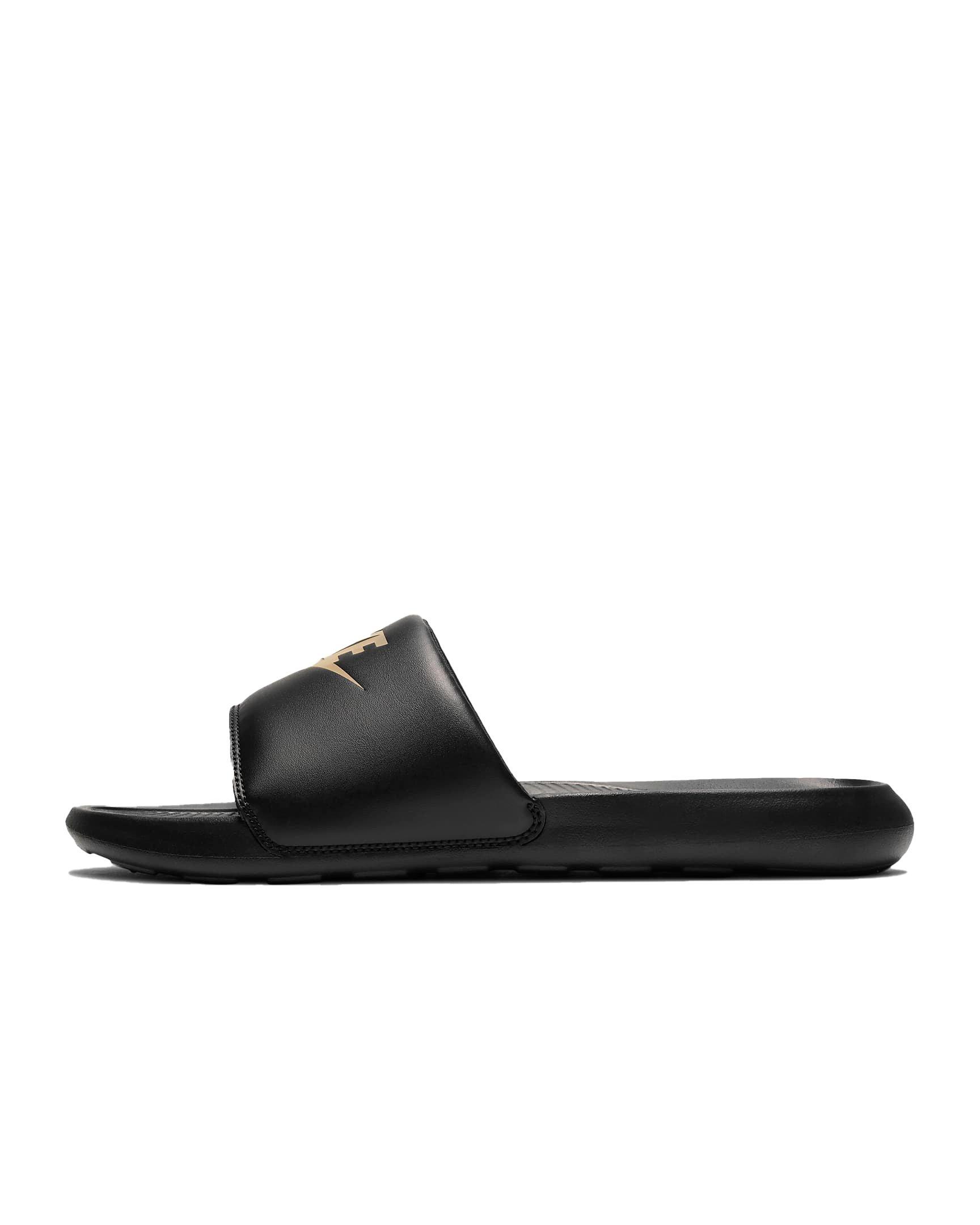 Nike slides hotsell men gold