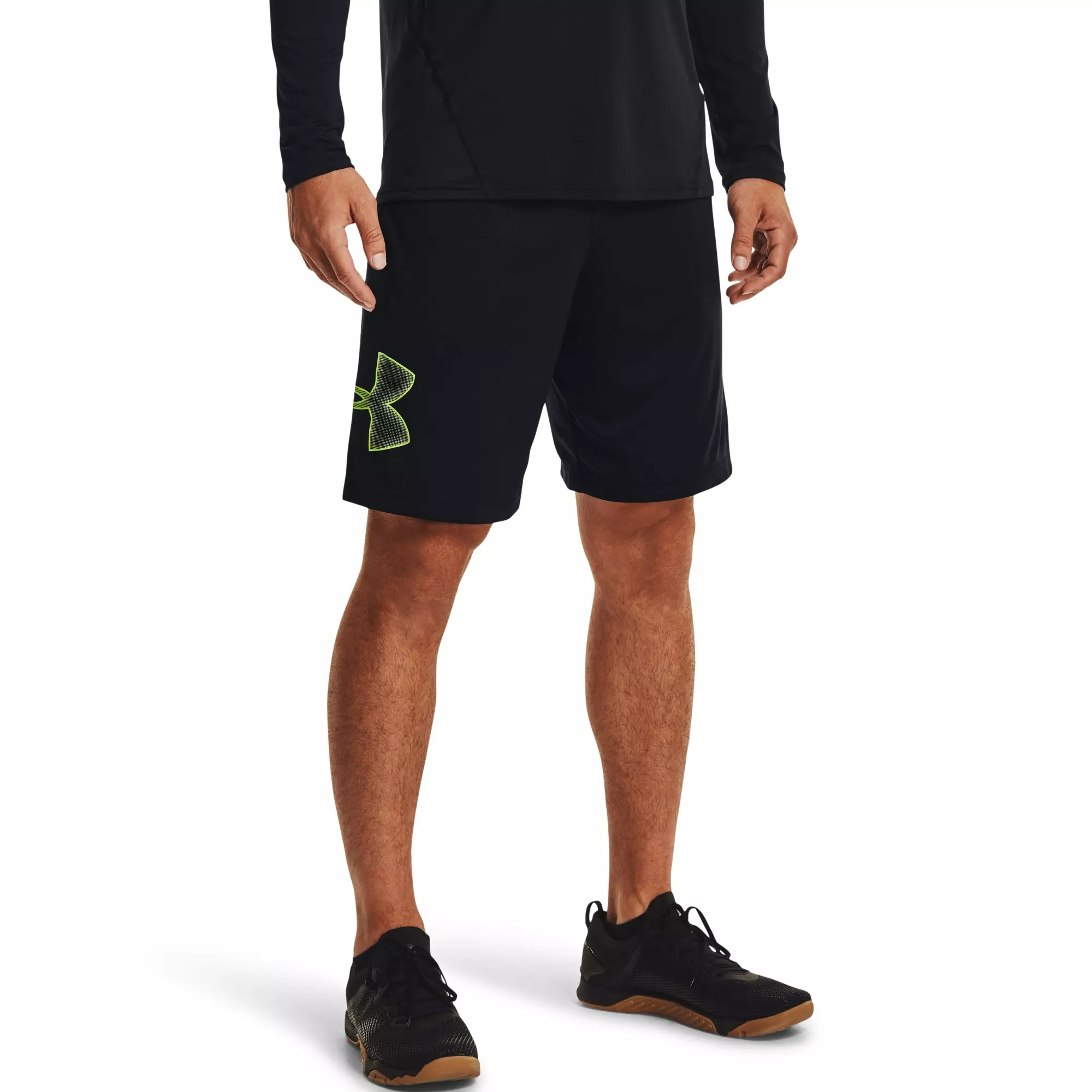 Under Armour Men's Tech Graphic Shorts-Black - Black/Yellow - BLACK/YELLOW