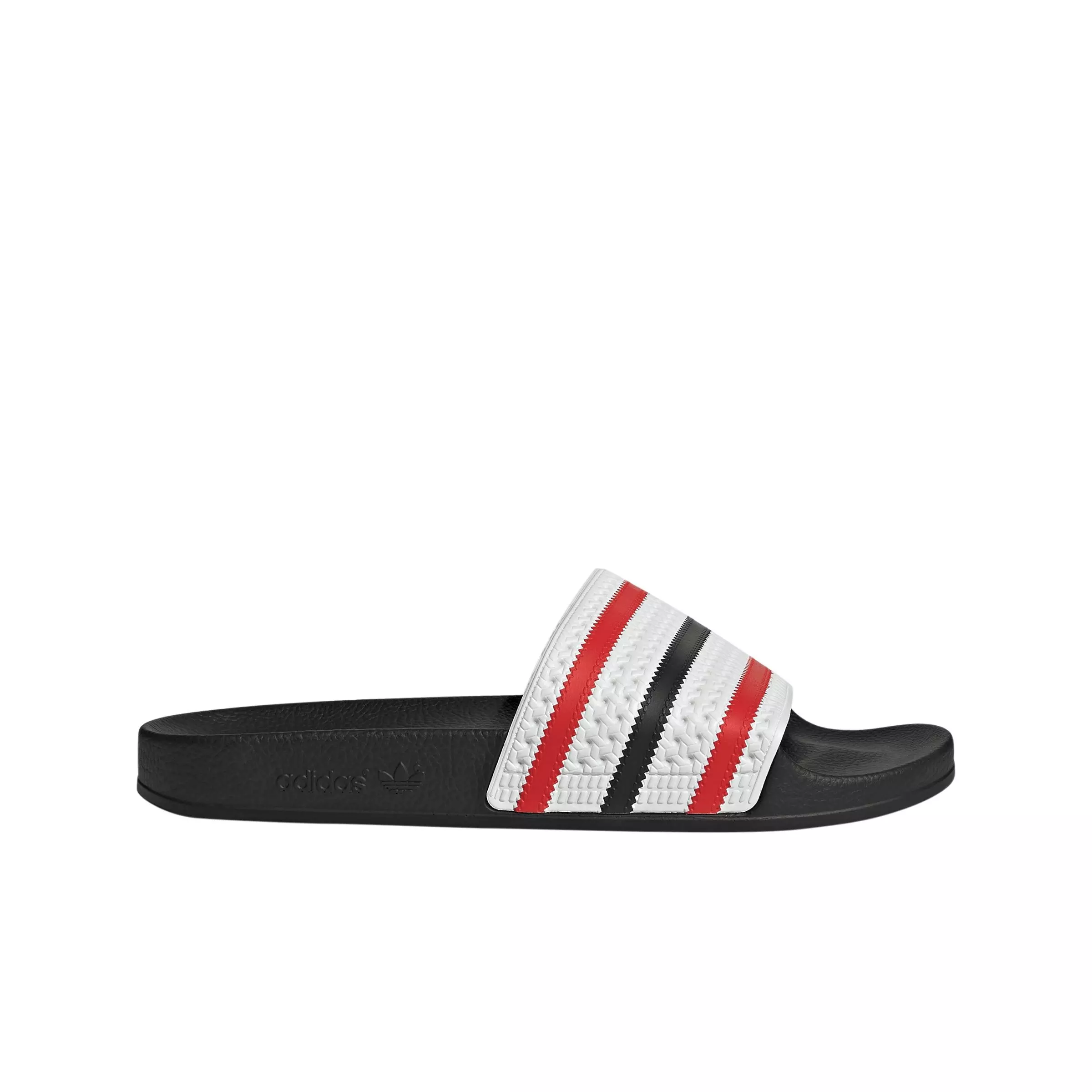 adidas Originals Adilette "Ftwr White/Red/Core Black" Men's Slide - WHITE/RED/BLACK