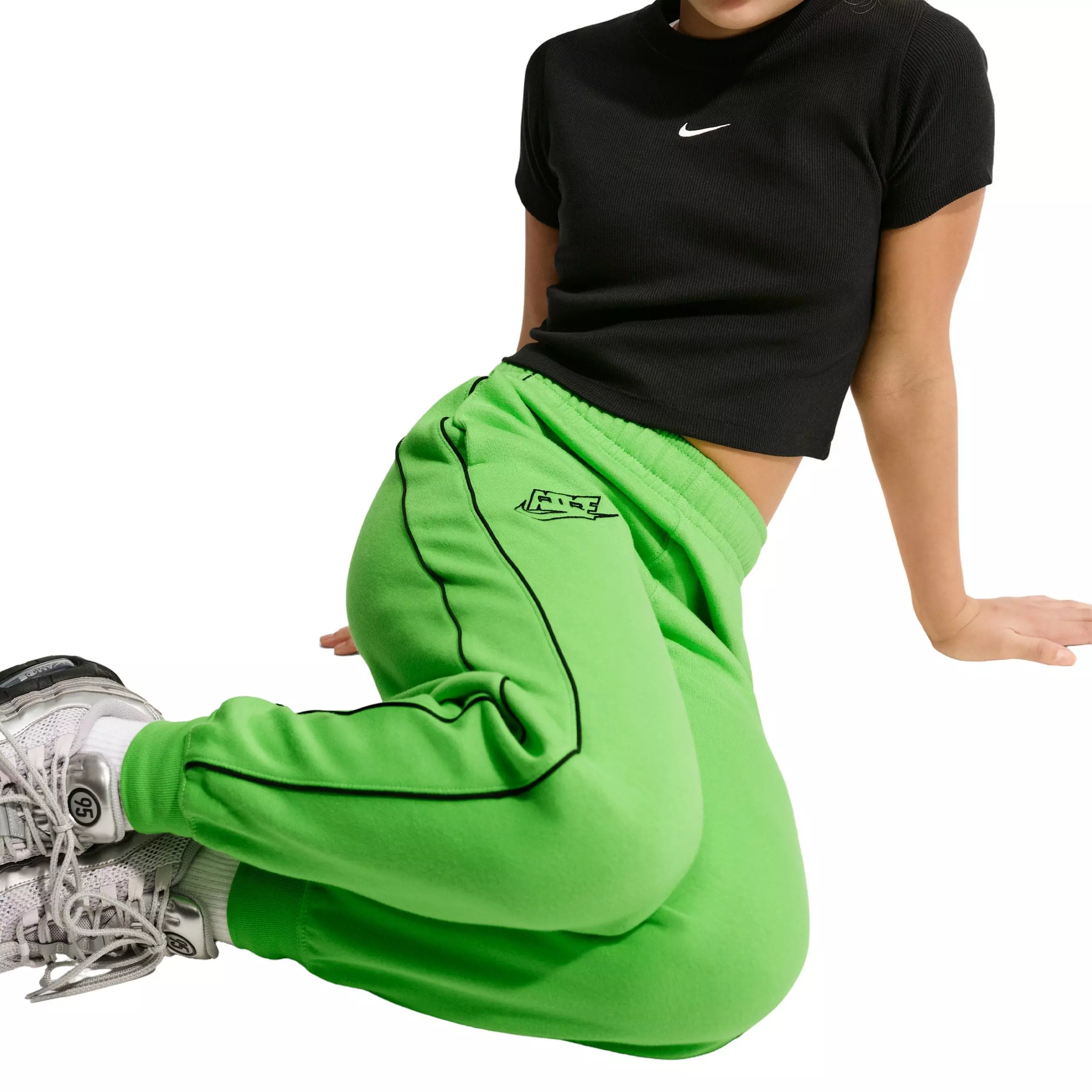 Nike Big Boys' Air Fleece Joggers - Green - GREEN