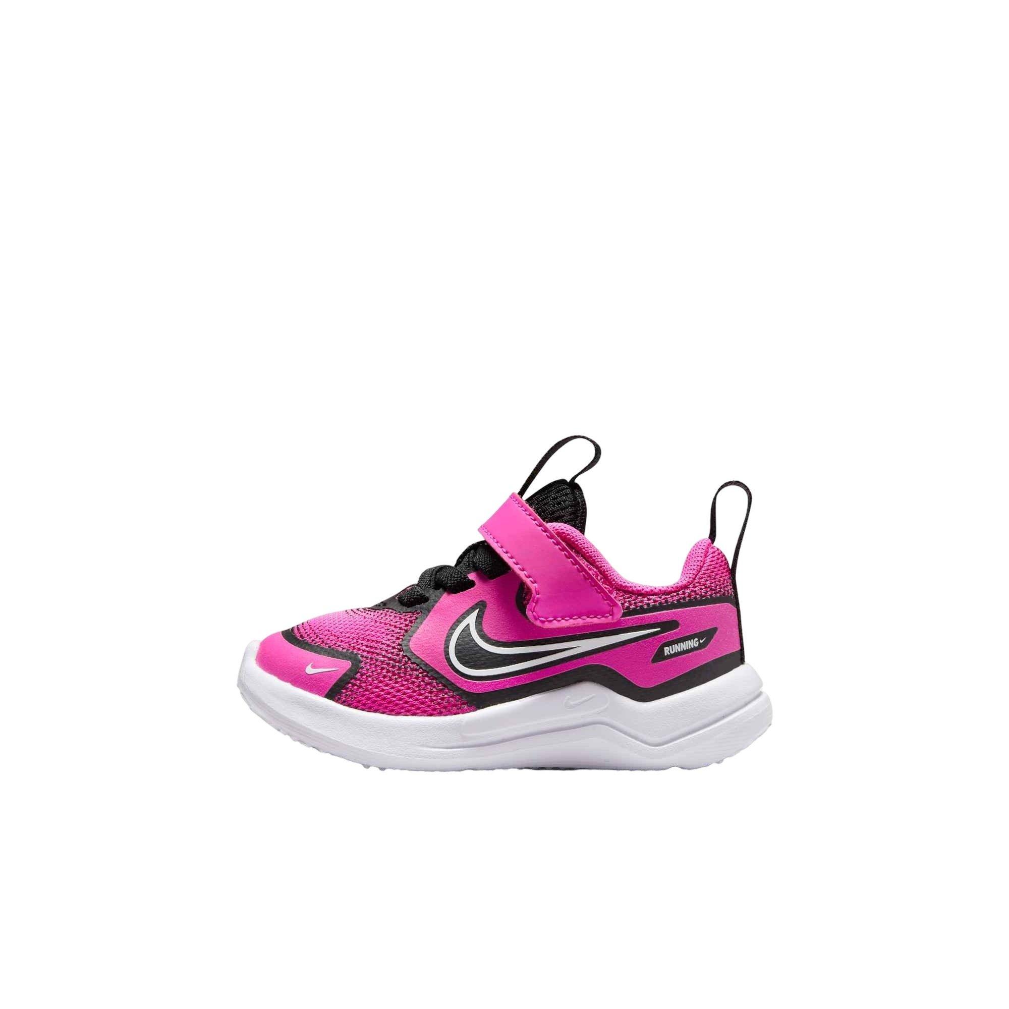 Nike Cosmic Runner "Laser Fuchsia/Black/White" Infant Girls' Running Shoe - PINK Thumbnail View 2