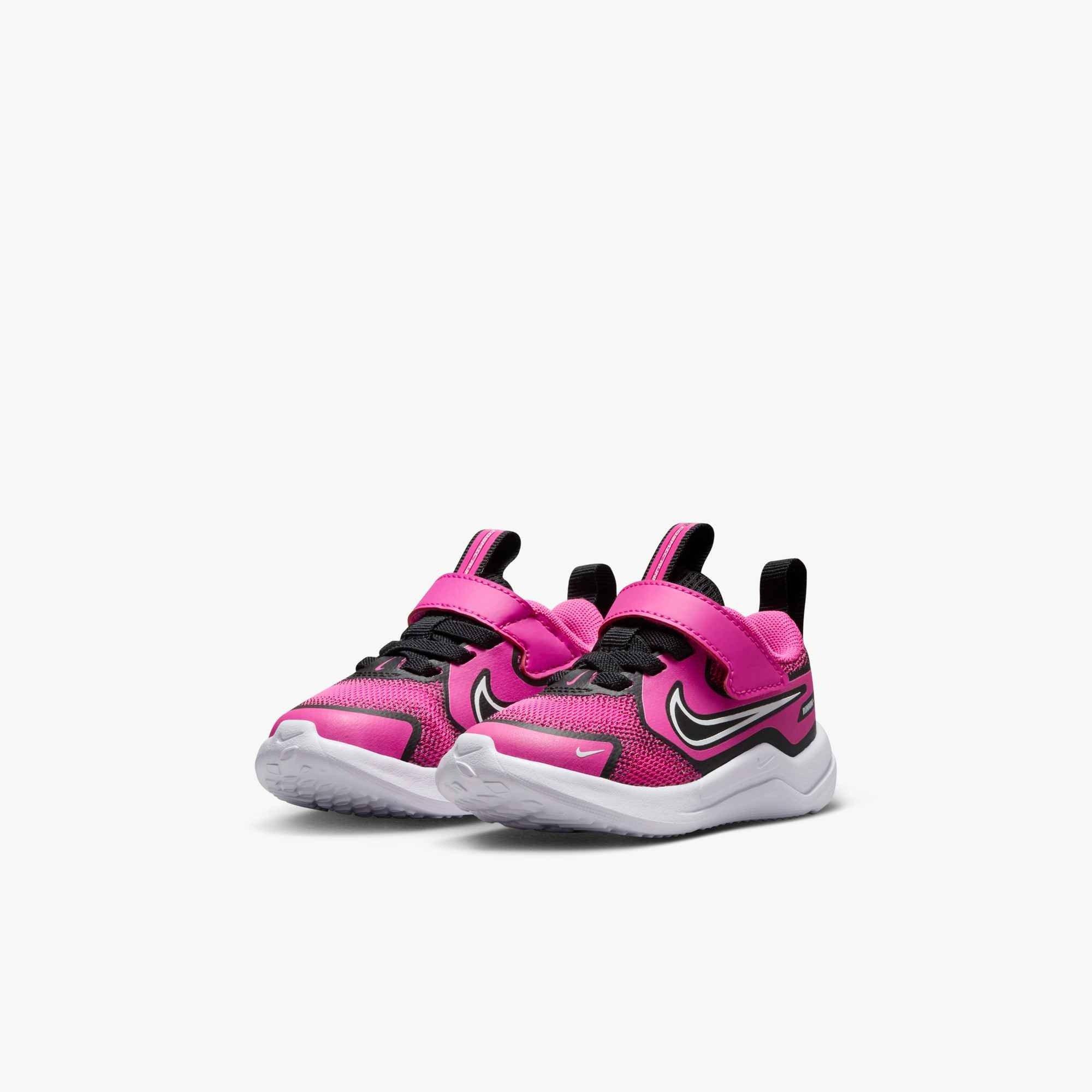 Nike Cosmic Runner "Laser Fuchsia/Black/White" Infant Girls' Running Shoe - PINK Thumbnail View 4