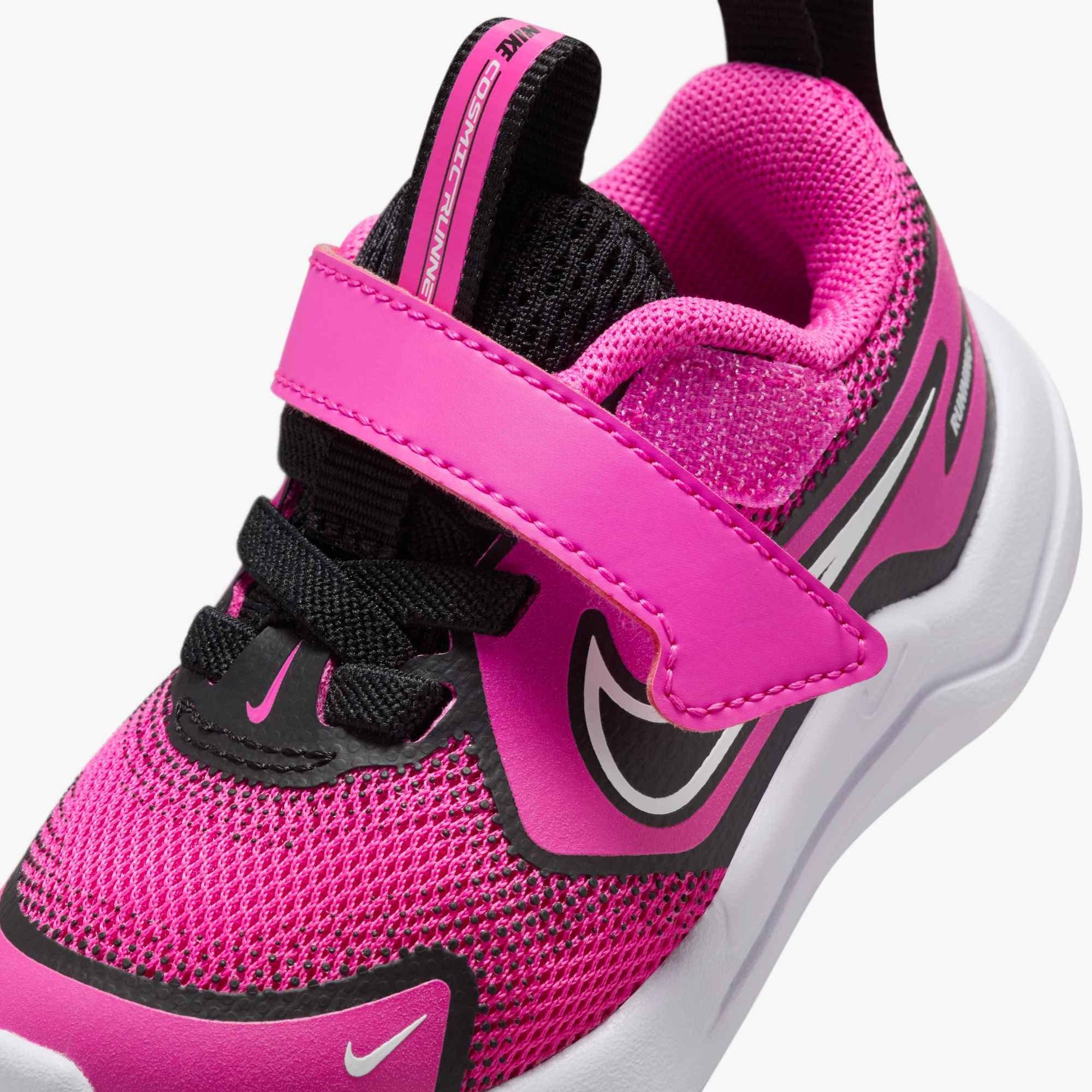 Nike Cosmic Runner "Laser Fuchsia/Black/White" Infant Girls' Running Shoe - PINK Thumbnail View 6