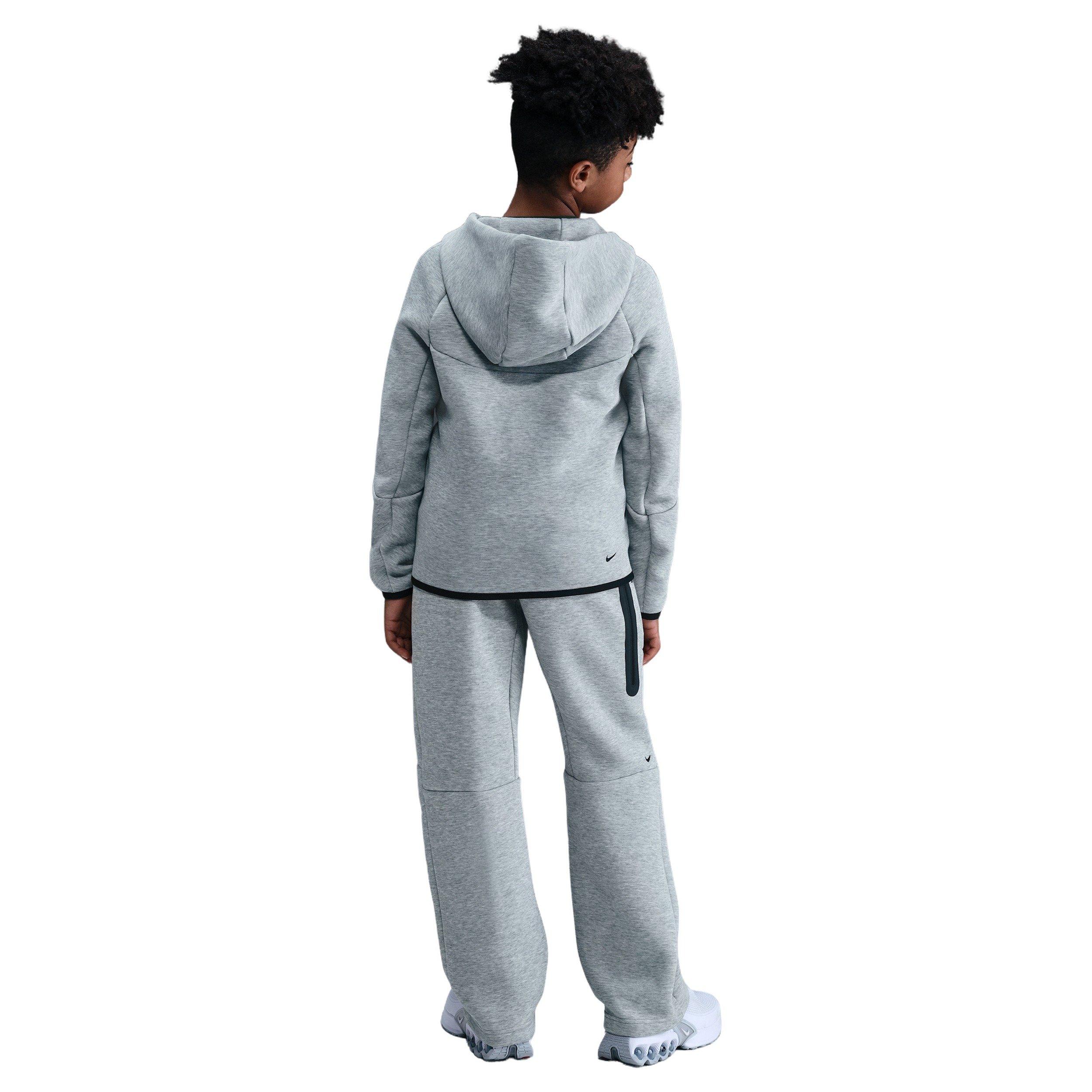 Nike Big Kids' Sportswear Tech Fleece Open-Hem Pants - Grey
