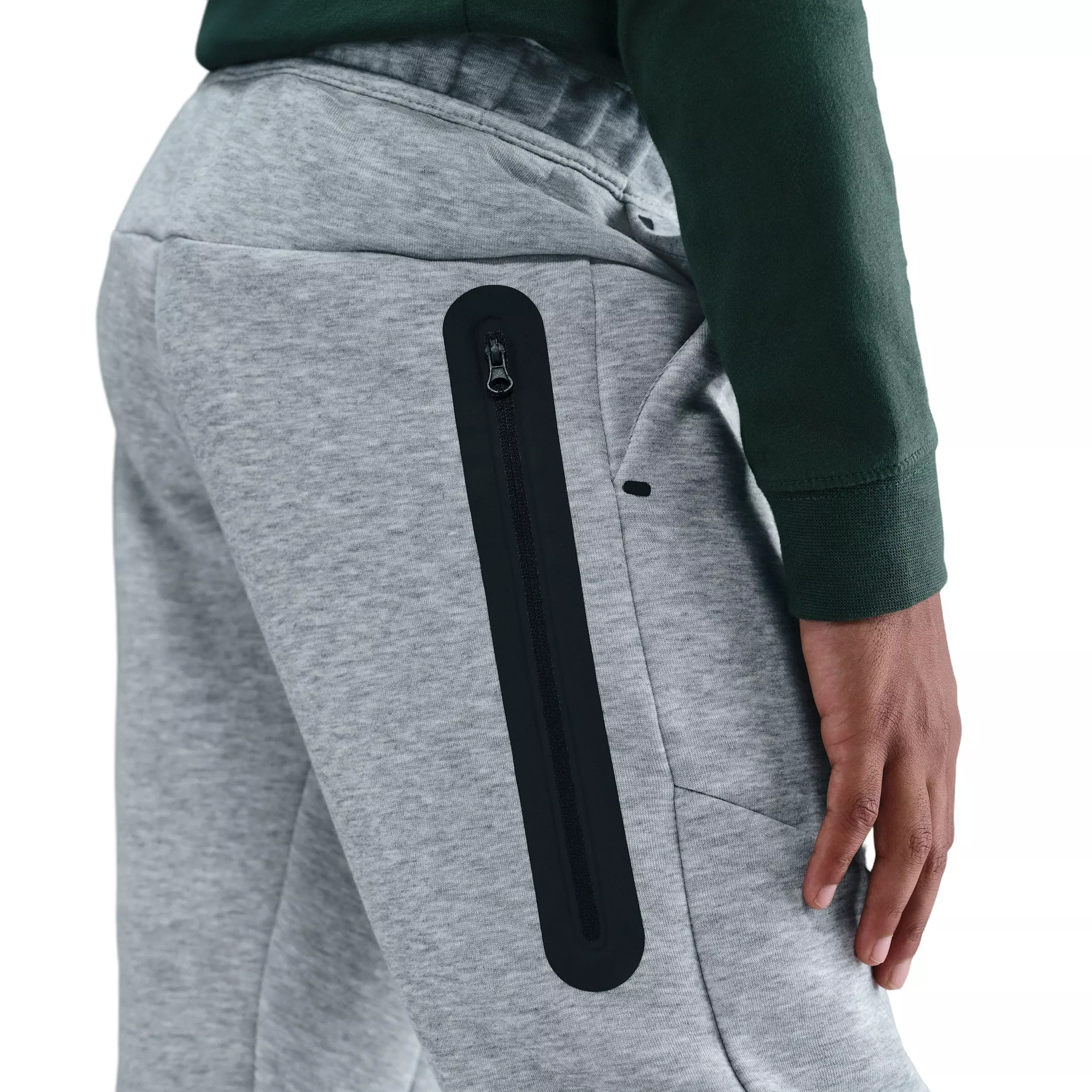 Nike Big Kids' Sportswear Tech Fleece Open-Hem Pants - Grey - GREY