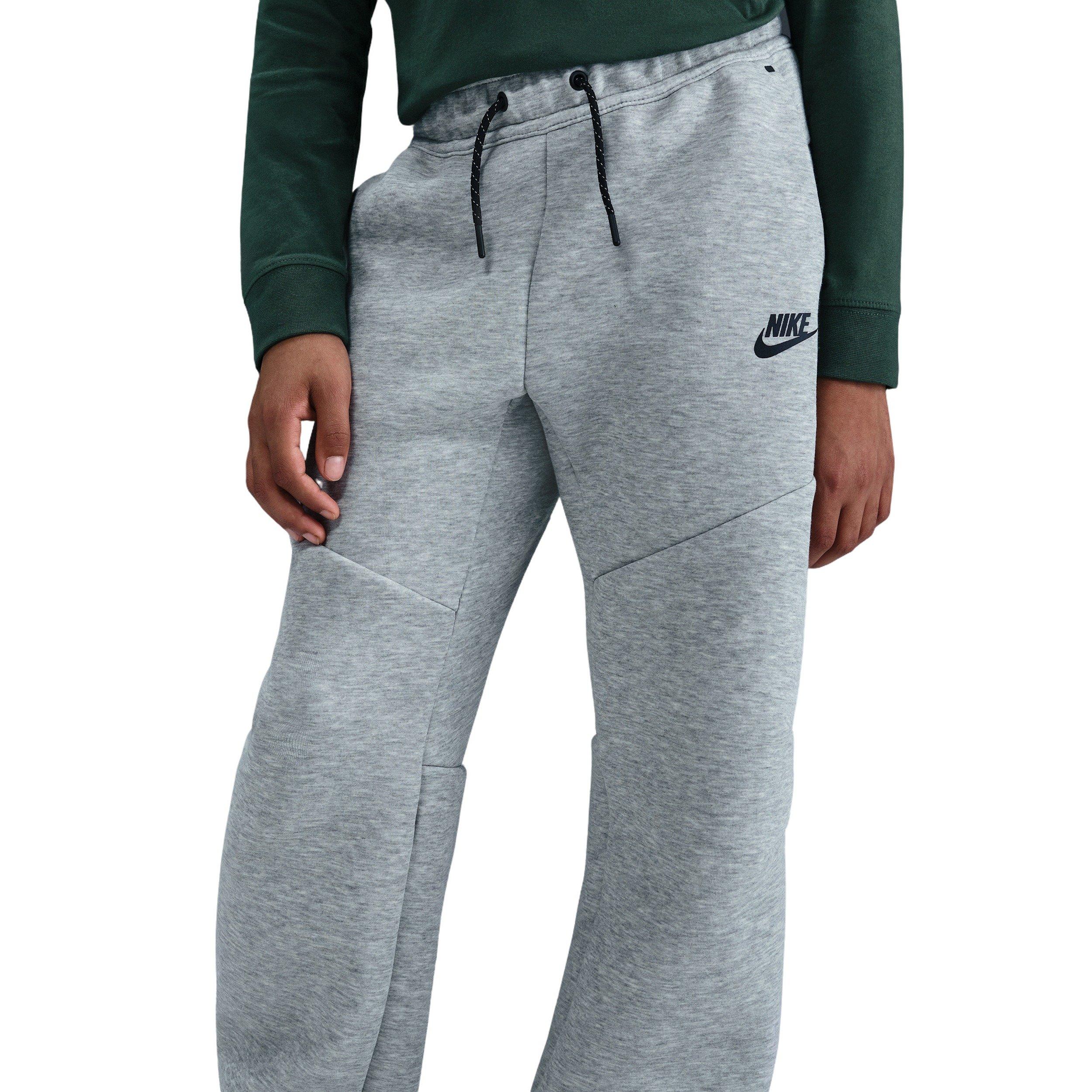 Nike Big Kids' Sportswear Tech Fleece Open-Hem Pants - Grey - GREY Thumbnail View 6