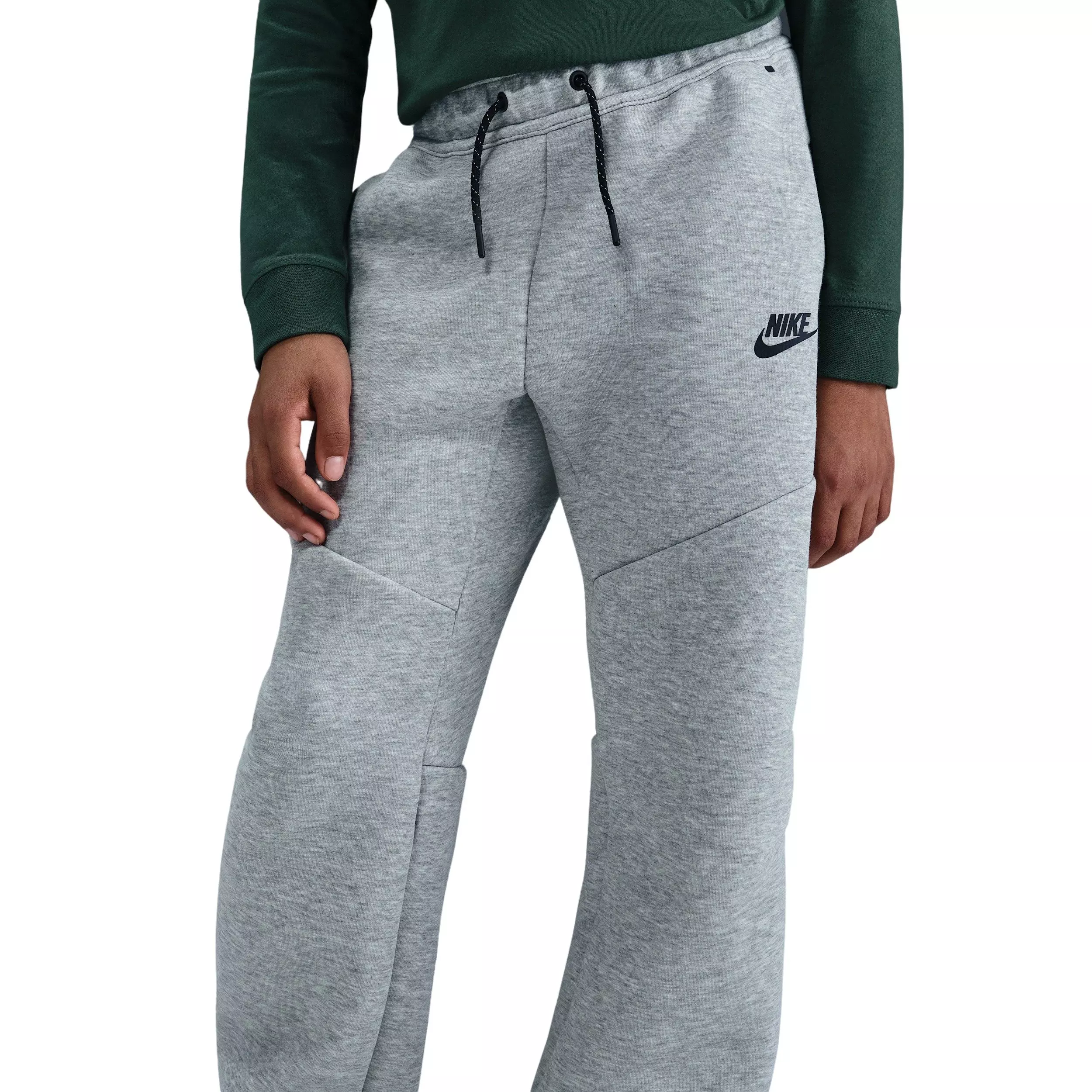 Nike Big Kids' Sportswear Tech Fleece Open-Hem Pants - Grey - GREY