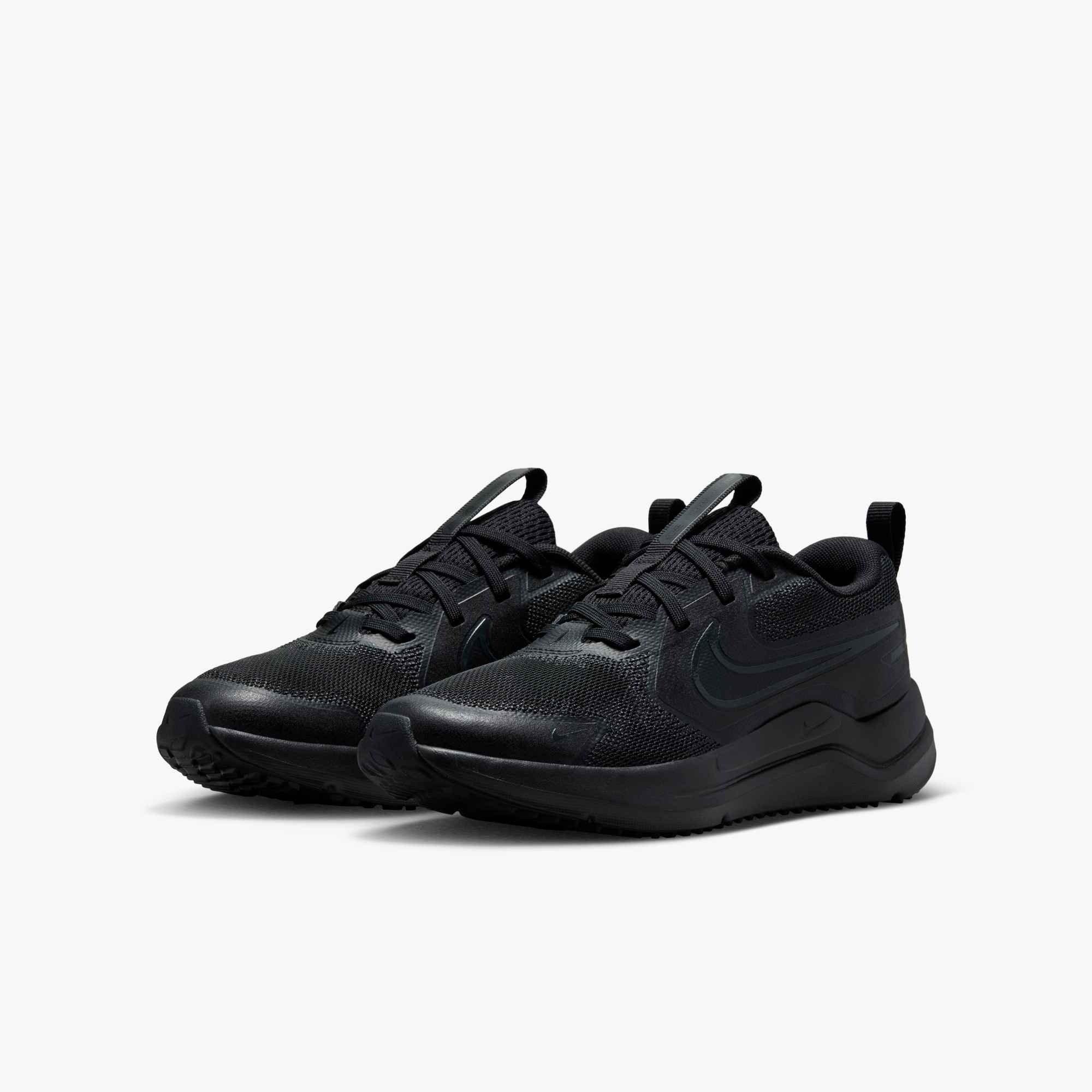 Nike Cosmic Runner "Black/Anthracite" Grade School Boys' Running Shoe - BLACK/DK GREY Thumbnail View 4