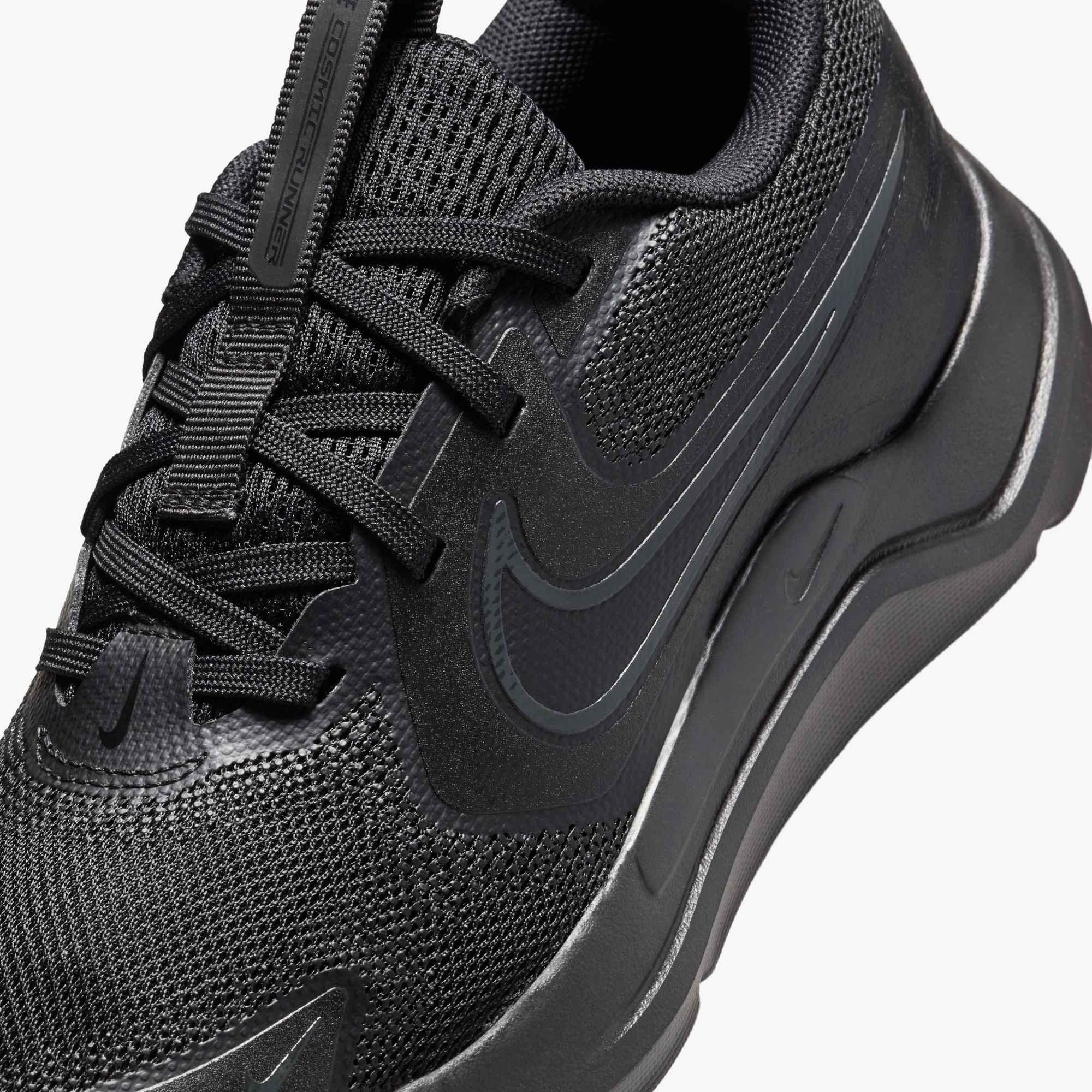 Nike Cosmic Runner "Black/Anthracite" Grade School Boys' Running Shoe - BLACK/DK GREY Thumbnail View 6