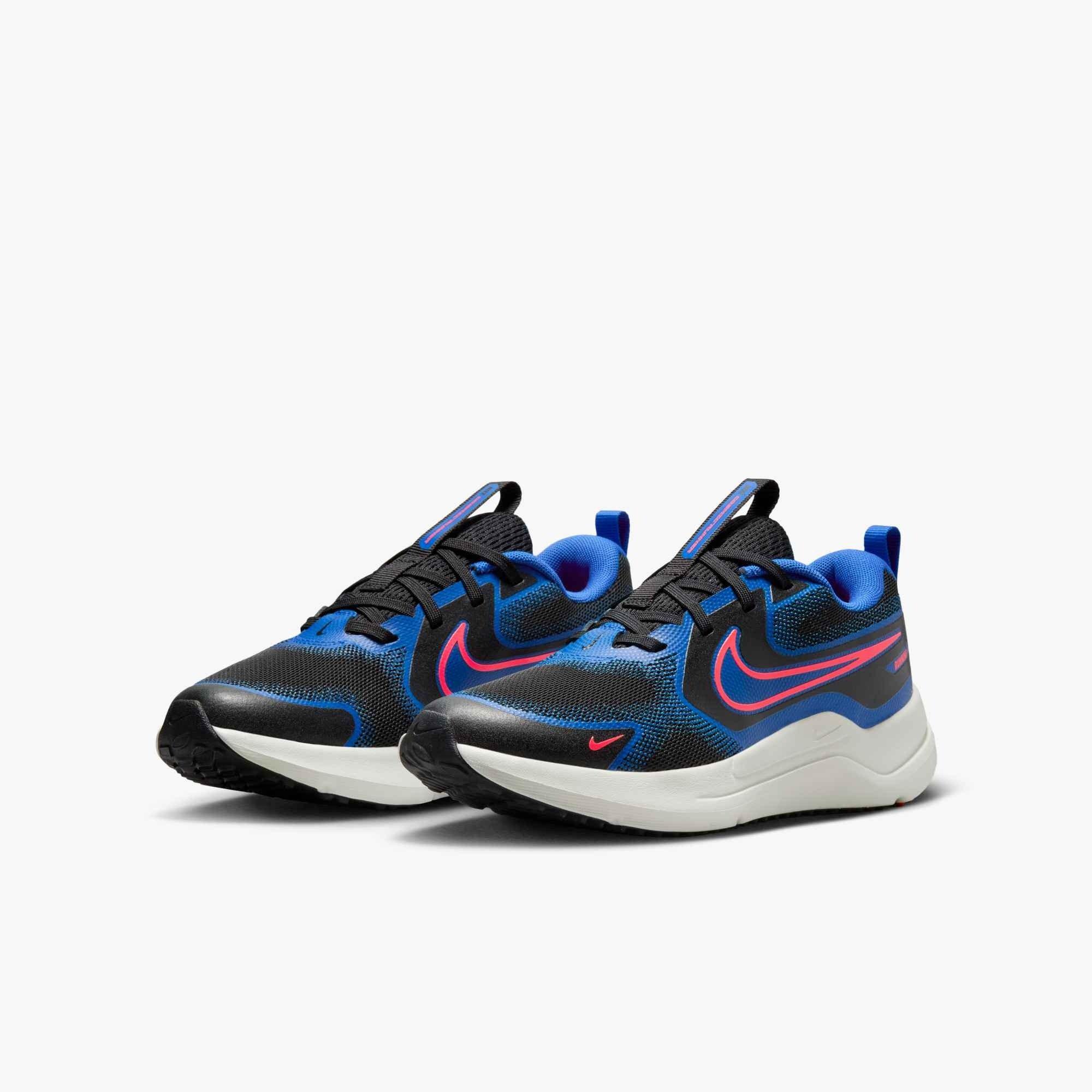 Nike Cosmic Runner "Black/Hyper Royal/Summit White/Bright Crimson" Grade School Boys' Running Shoe - BLACK/ROYAL/WHITE/RED Thumbnail View 4