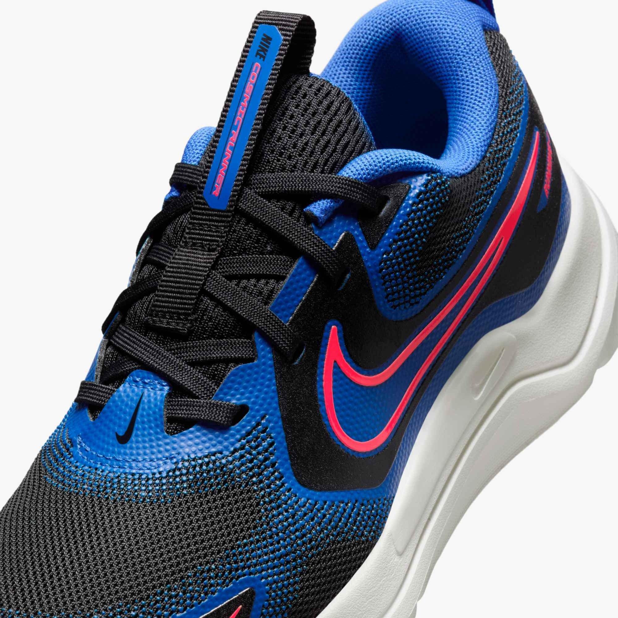 Nike Cosmic Runner "Black/Hyper Royal/Summit White/Bright Crimson" Grade School Boys' Running Shoe - BLACK/ROYAL/WHITE/RED Thumbnail View 6