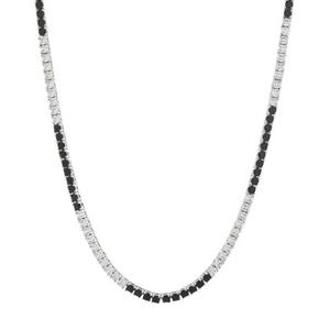 King Ice X Barbie 3mm Forever Icon Tennis Chain - White Gold/Black - WHITE GOLD/BLACK