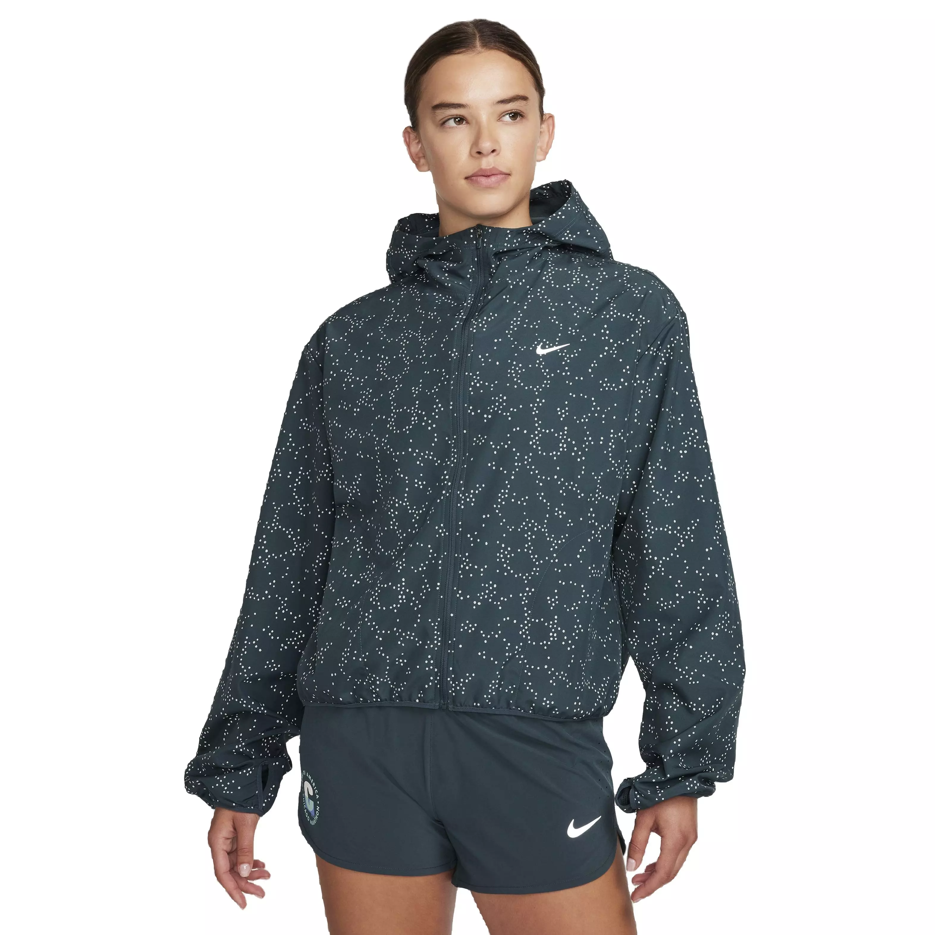 Nike Women's Dri-FIT SSNL Novelty Running Jacket - GREEN