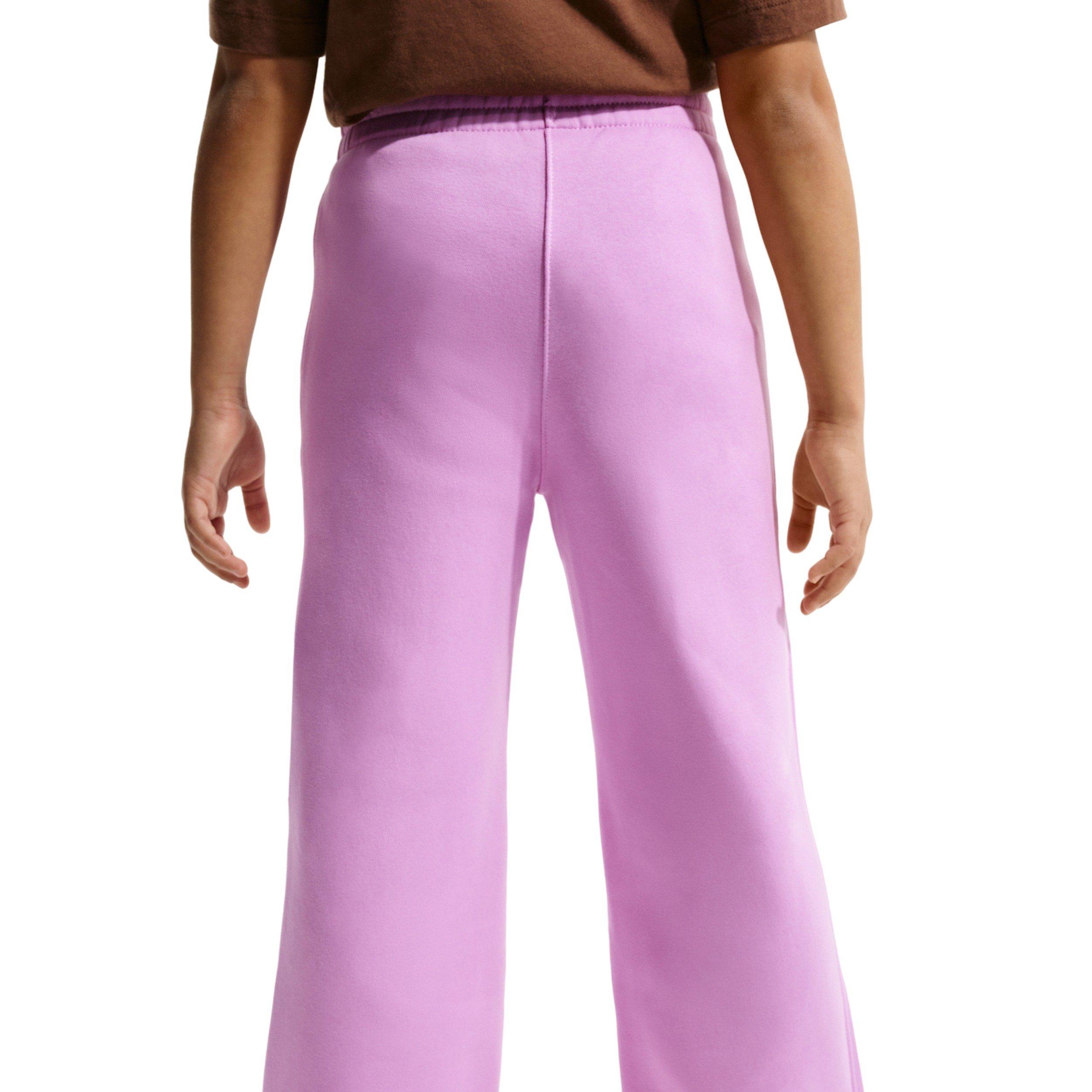 Nike Big Girls' Sportswear Club Fleece Wide-Leg Pants -Lt Magenta - LT MAGENTA Thumbnail View 2