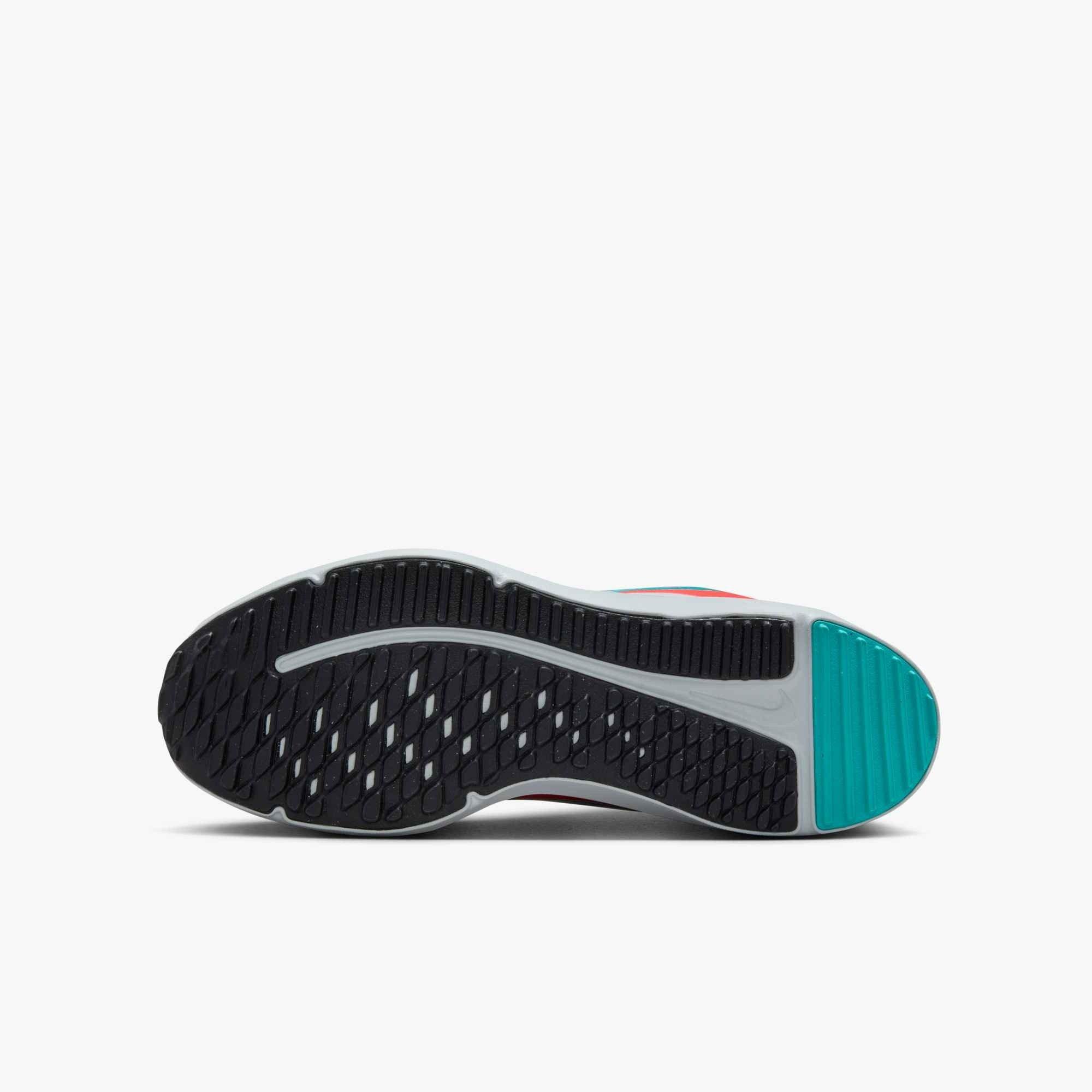 Nike Cosmic Runner "Bright Crimson/Pure Platinum/Black/Dusty Cactus" Grade School Boys' Running Shoe - CRIMSON/WHITE/TURQUOISE Thumbnail View 8