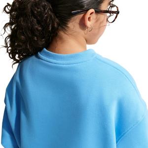 Nike Big Girls' Sportswear Club Fleece Boxy Crew-Neck Sweatshirt -Blue