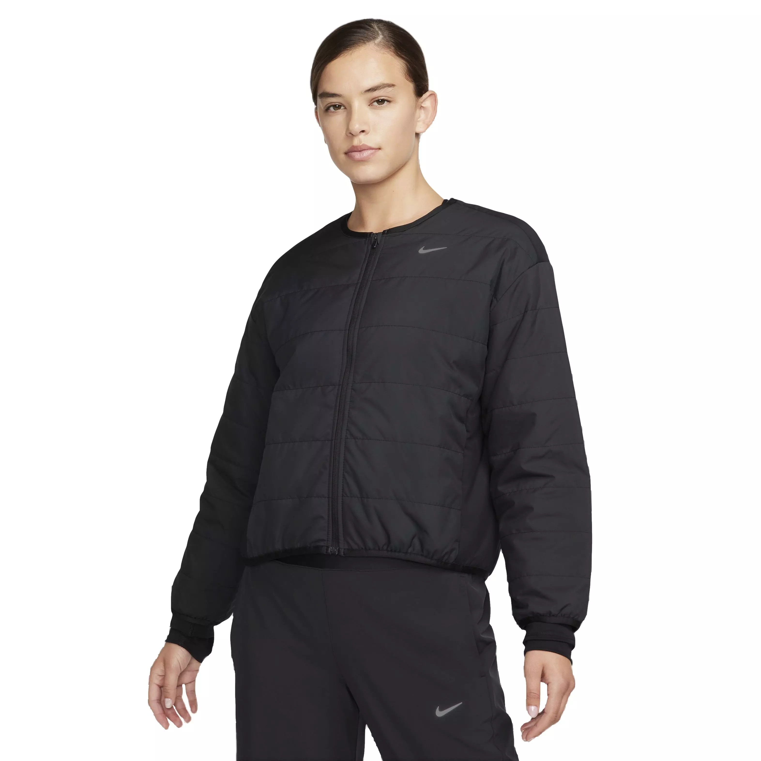 Nike Women's Therma-FIT Swift Running Jacket - Black - BLACK
