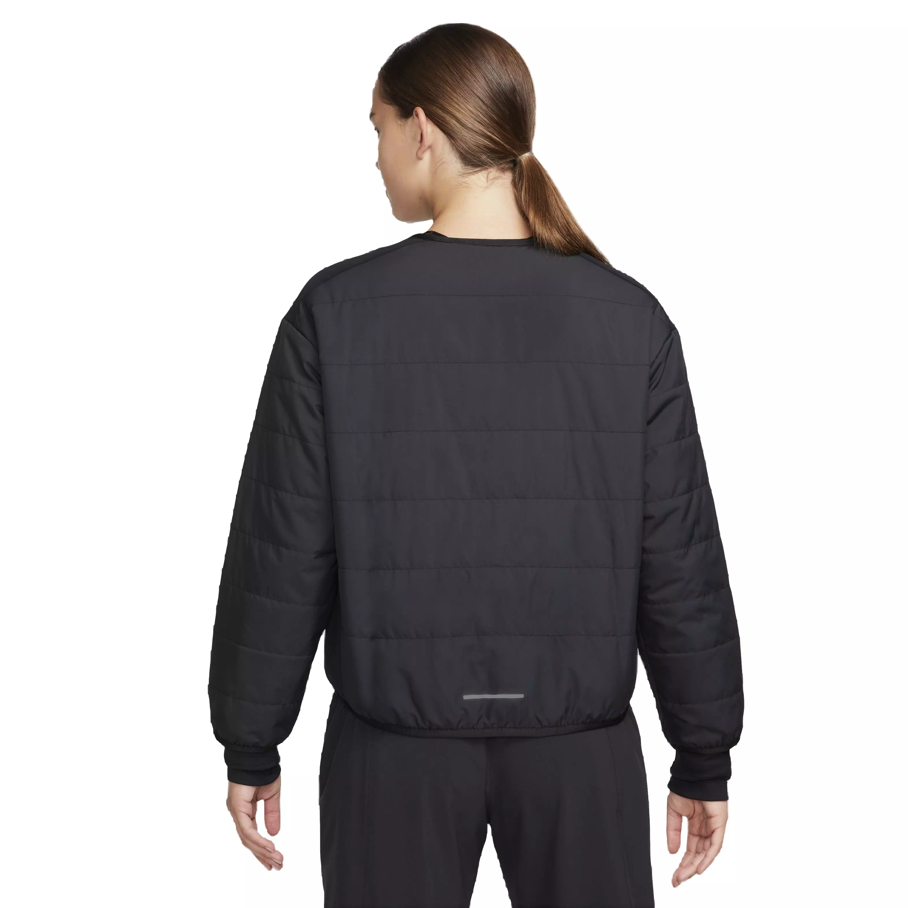 Nike Women's Therma-FIT Swift Running Jacket -Black - BLACK