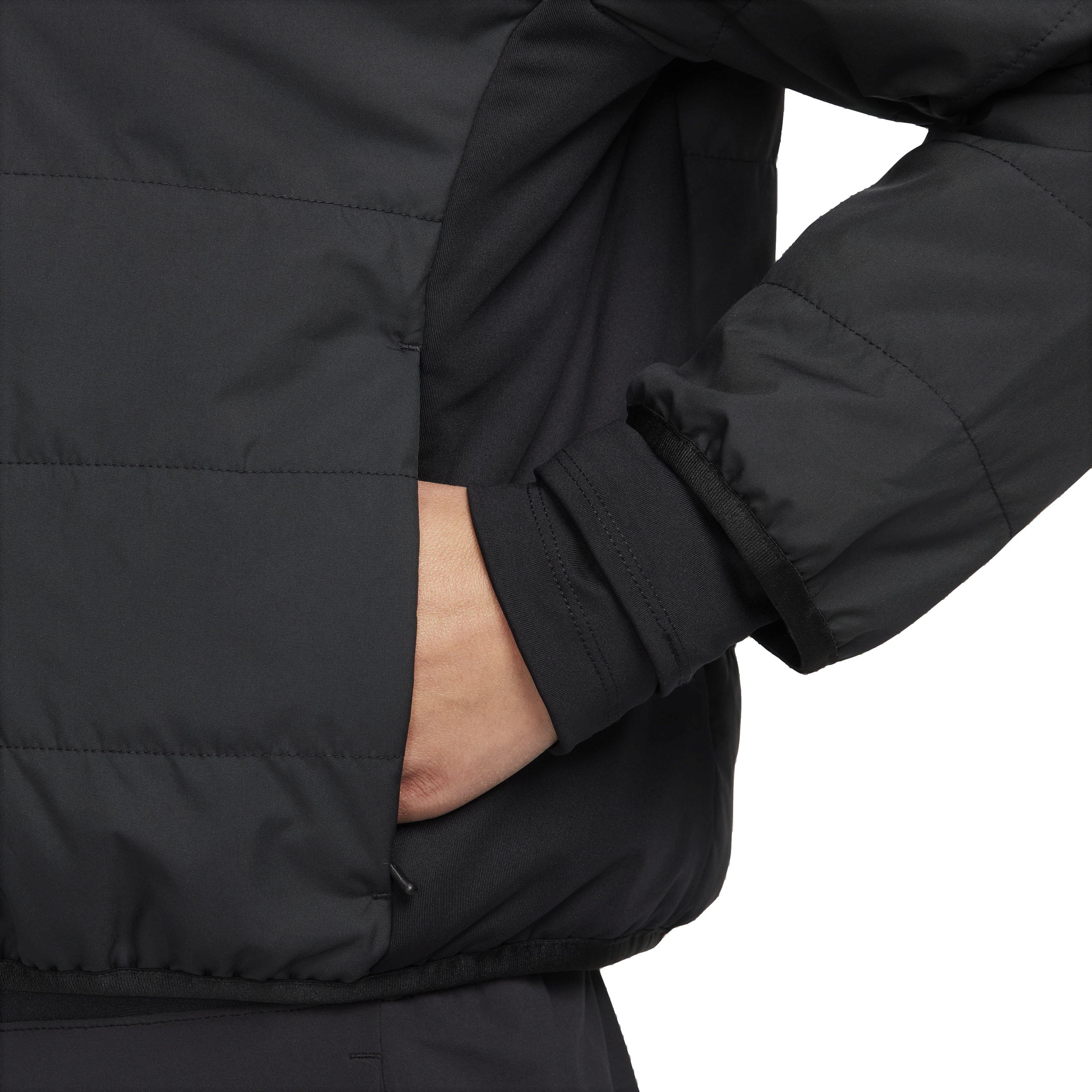 Nike Women's Therma-FIT Swift Running Jacket - Black - BLACK Thumbnail View 4