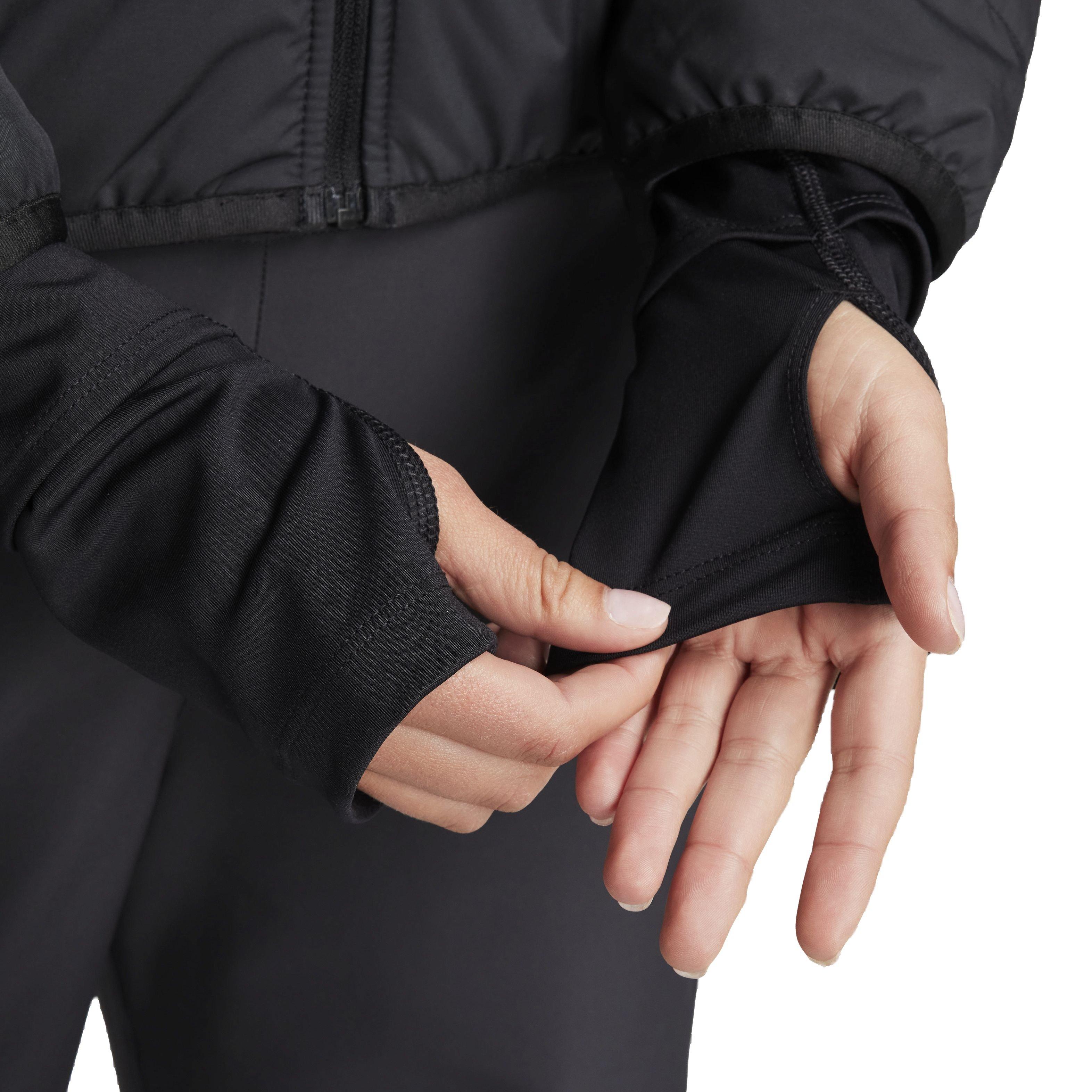 Nike Women's Therma-FIT Swift Running Jacket - Black - BLACK Thumbnail View 5