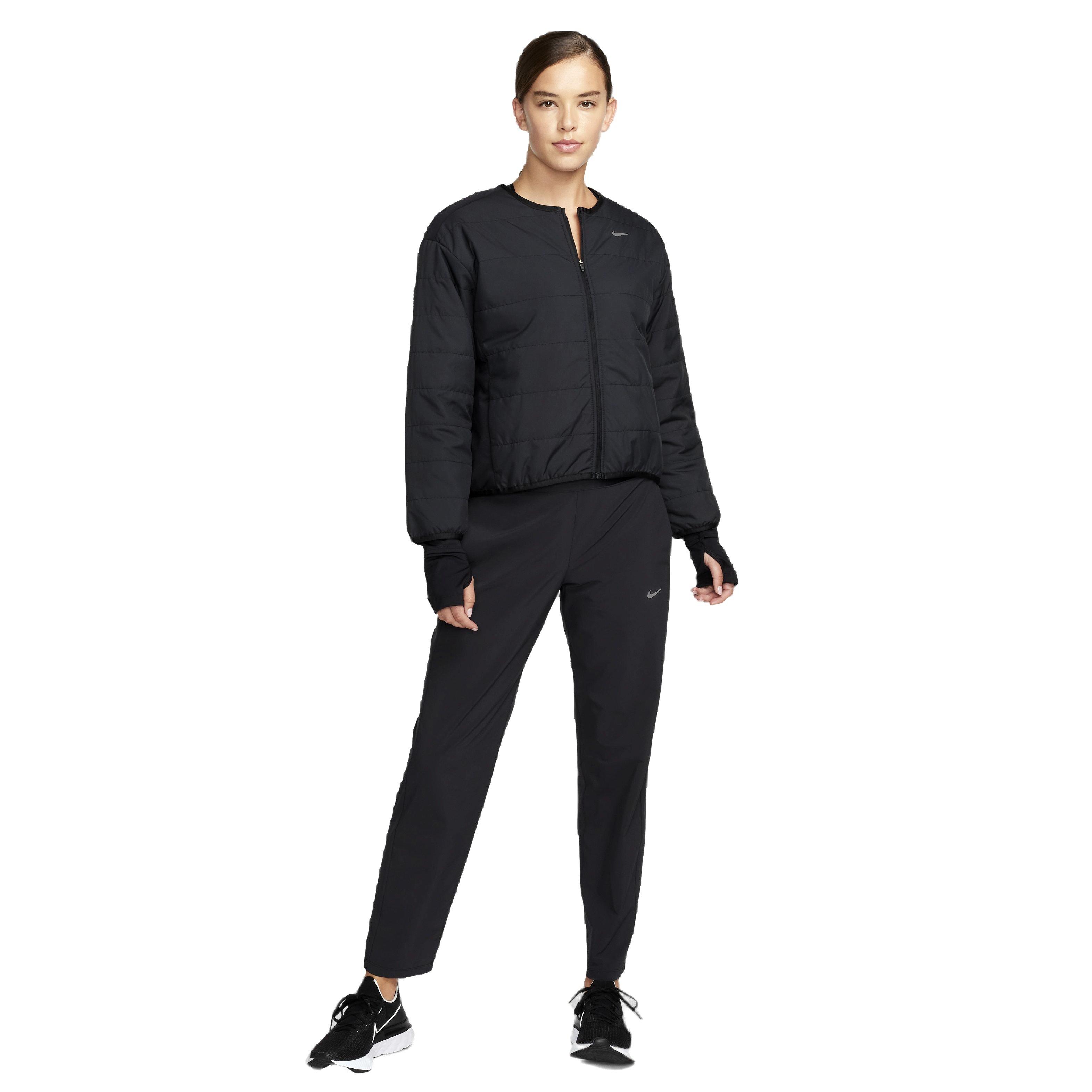 Nike Women's Therma-FIT Swift Running Jacket -Black - BLACK Thumbnail View 6