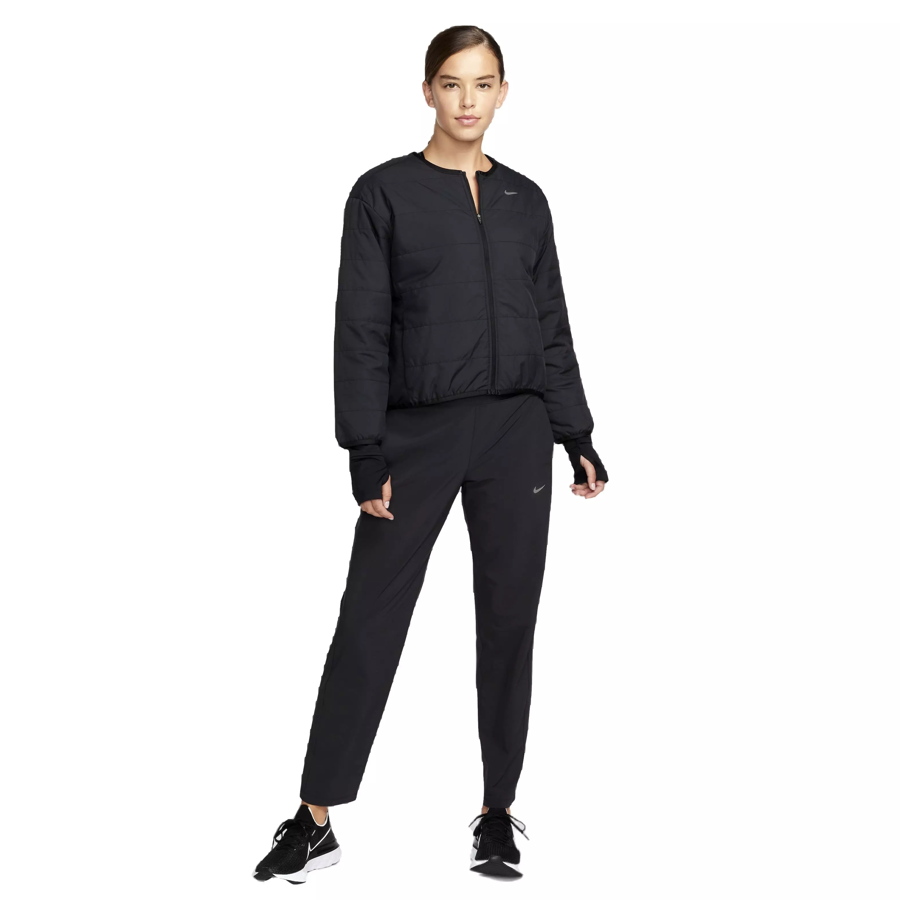 Nike Women's Therma-FIT Swift Running Jacket -Black - BLACK