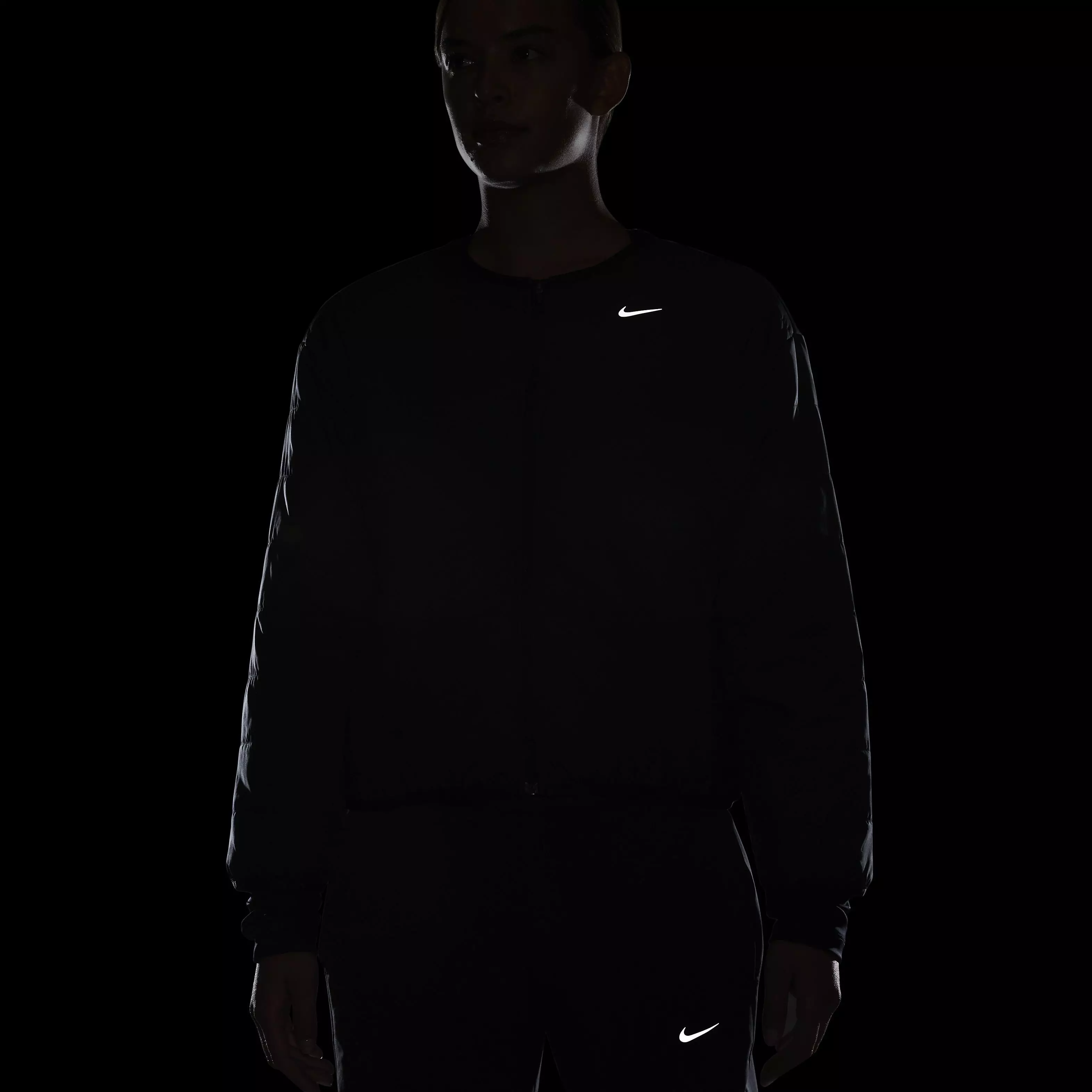 Nike Women's Therma-FIT Swift Running Jacket - Black - BLACK