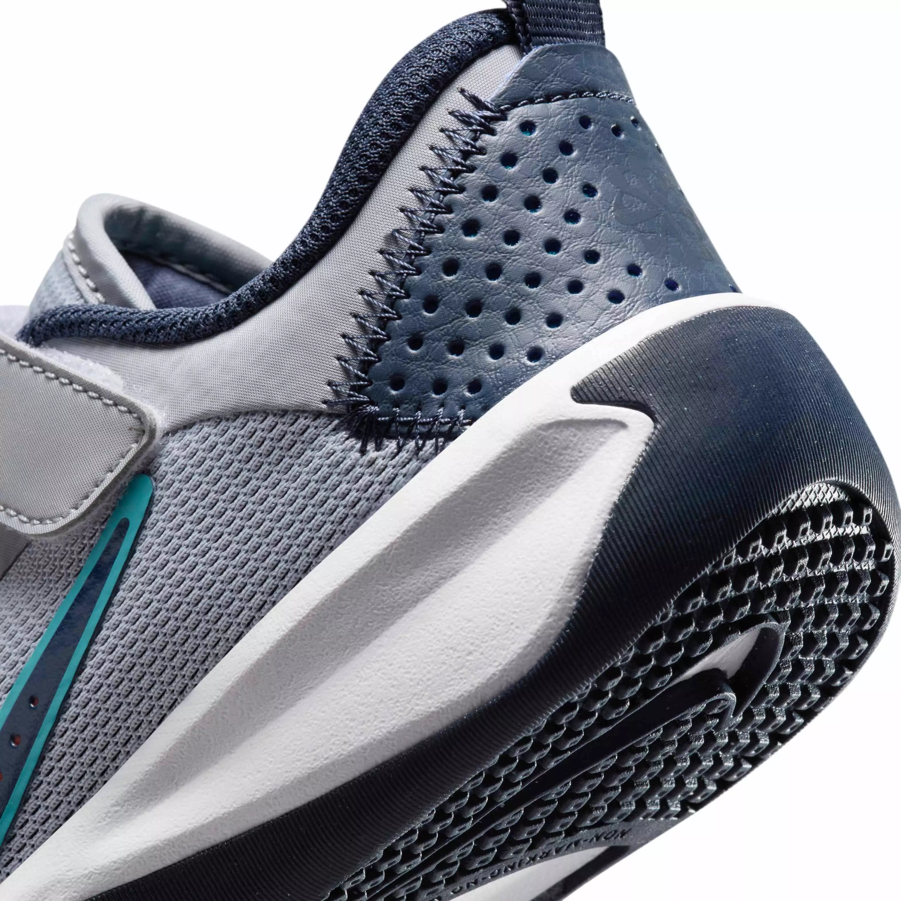 Nike Omni Multi-Court "Wolf Grey/Bright Crimson/Dusty Cactus/Thunder Blue" Preschool Boys' Shoe - GREY/CRIMSON/CACTUS/BLUE