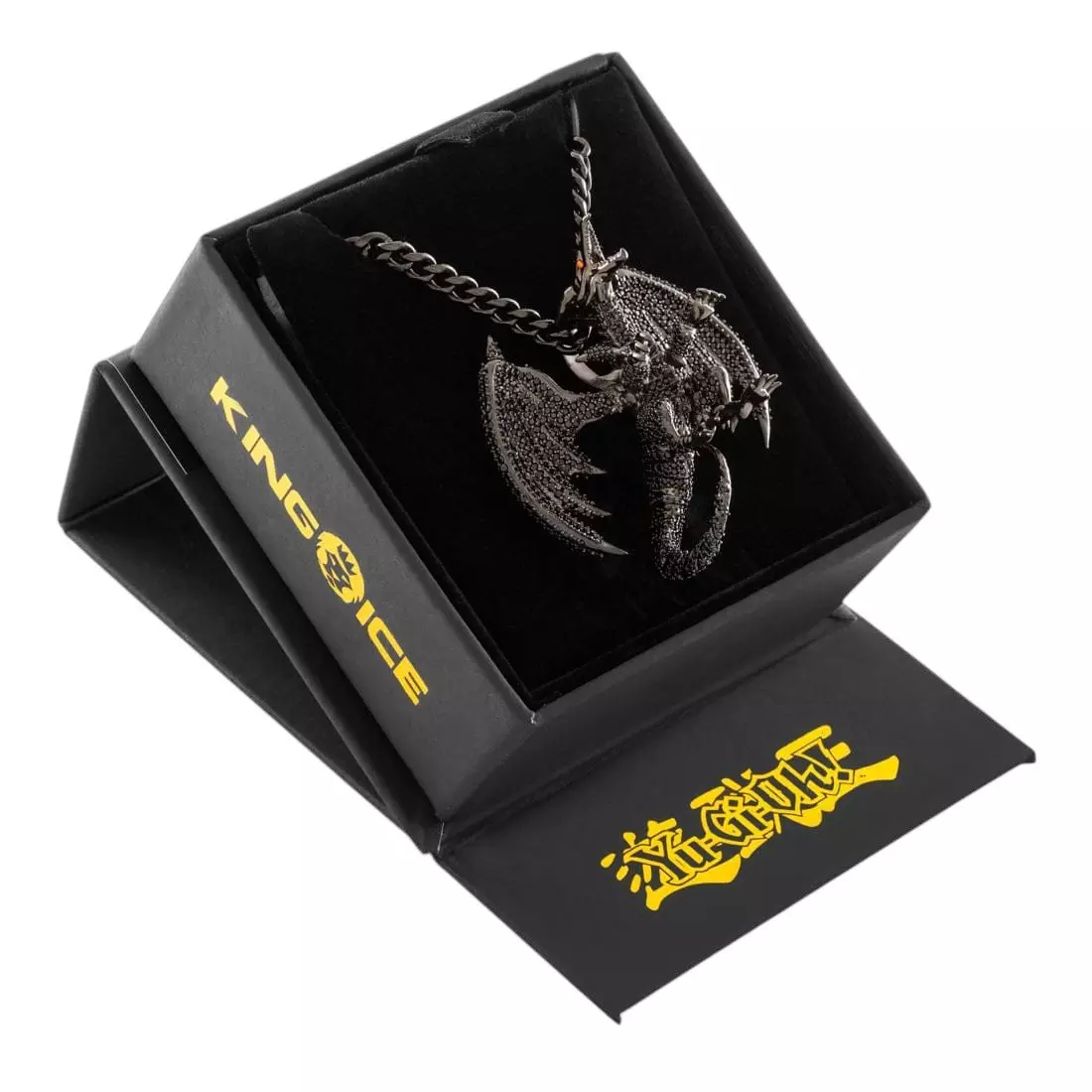King Ice X Yu-Gi-Oh! Red-Eyed Black Dragon Necklace - BLACK
