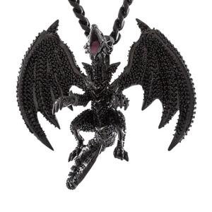 King Ice X Yu-Gi-Oh! Red-Eyed Black Dragon Necklace - BLACK