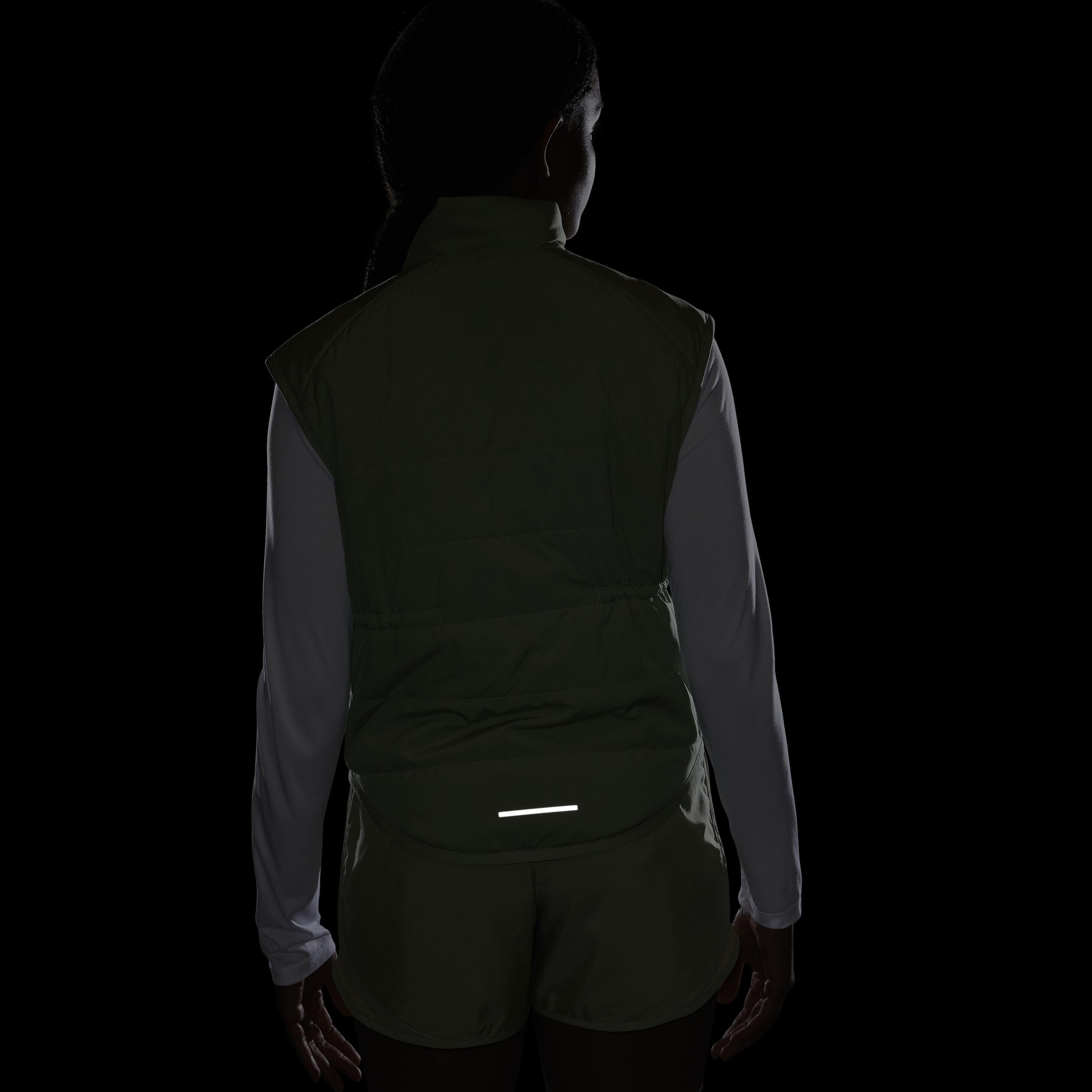 Nike Men's Therma-FIT Swift Running Vest - GREEN Thumbnail View 7