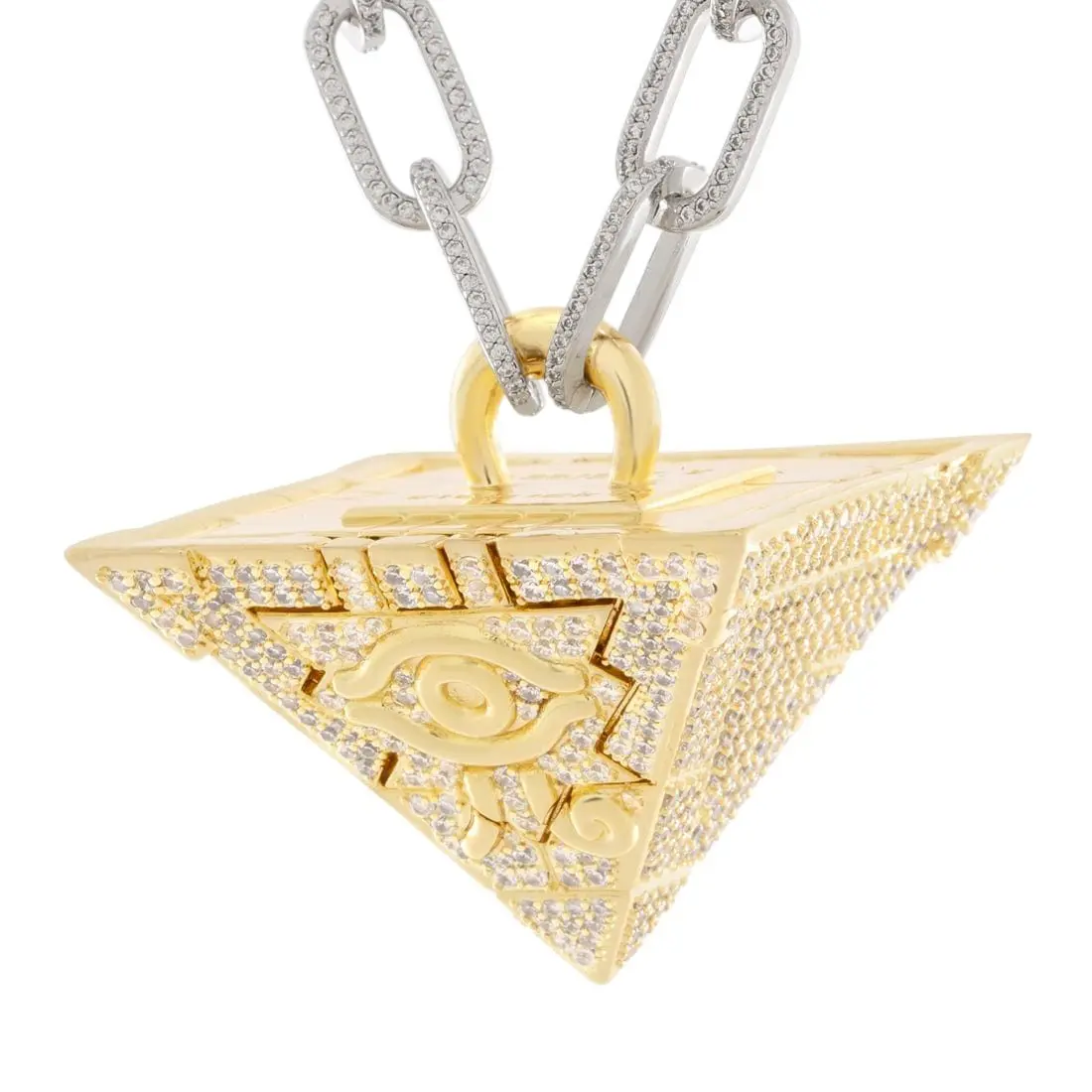 King Ice X Yu-Gi-Oh! LE Iced Millennium Puzzle Necklace - GOLD
