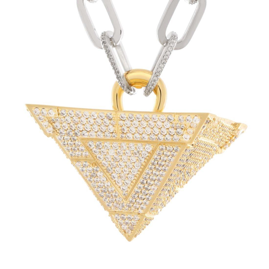 King Ice X Yu-Gi-Oh! LE Iced Millennium Puzzle Necklace - GOLD