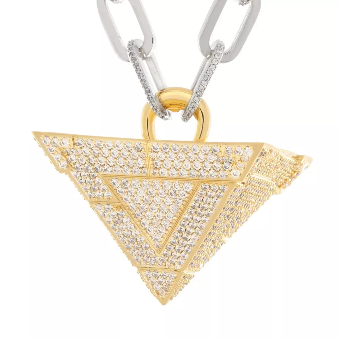 King Ice X Yu-Gi-Oh! LE Iced Millennium Puzzle Necklace - GOLD