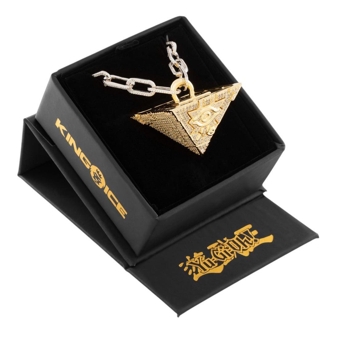 King Ice X Yu-Gi-Oh! LE Iced Millennium Puzzle Necklace - GOLD