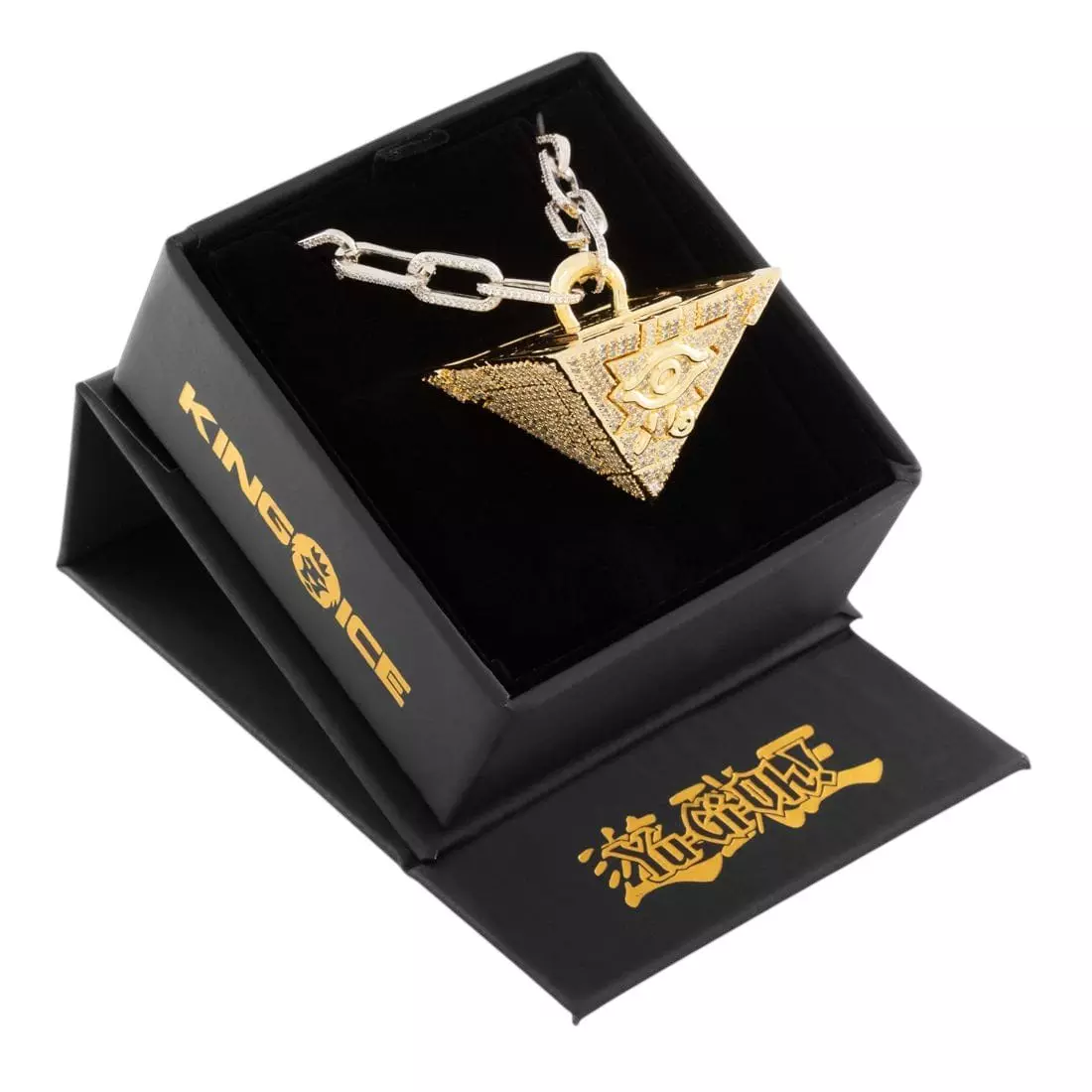 King Ice X Yu-Gi-Oh! LE Iced Millennium Puzzle Necklace - GOLD