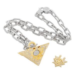King Ice X Yu-Gi-Oh! LE Iced Millennium Puzzle Necklace - GOLD
