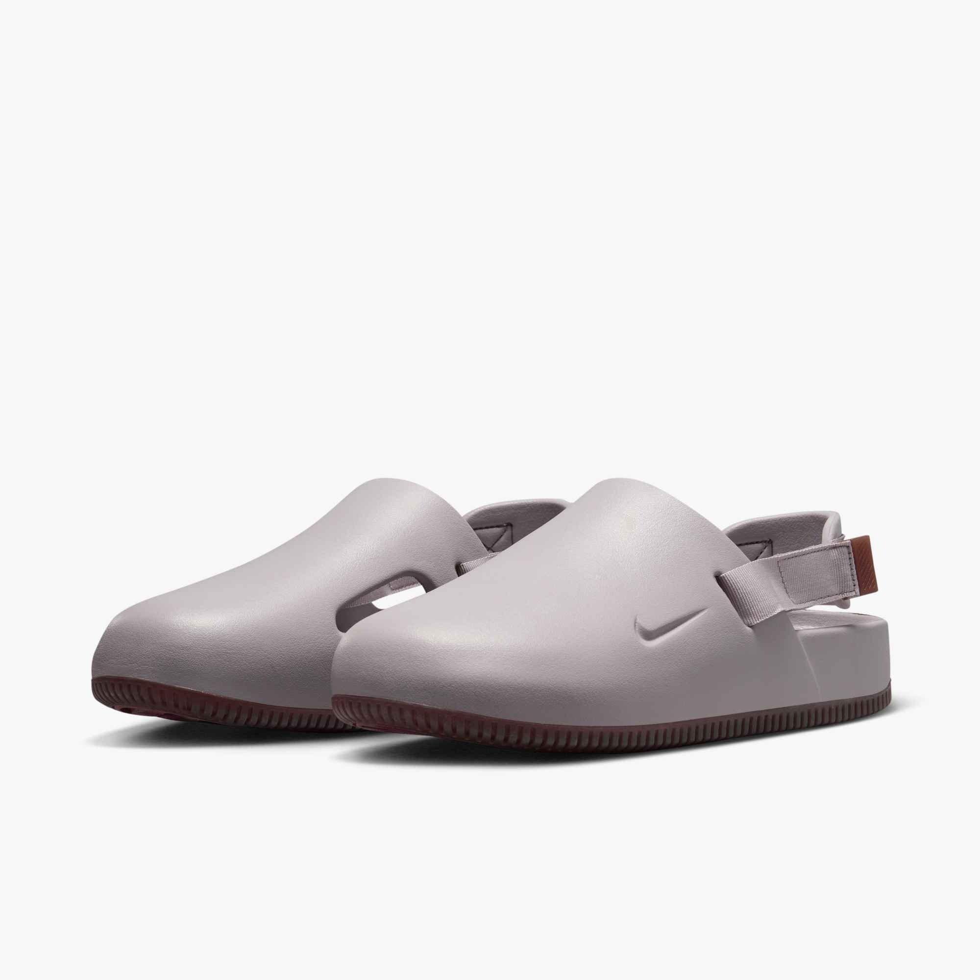 Nike Calm "College Grey​/Gum Brown" Men's Mule - GREY Thumbnail View 4