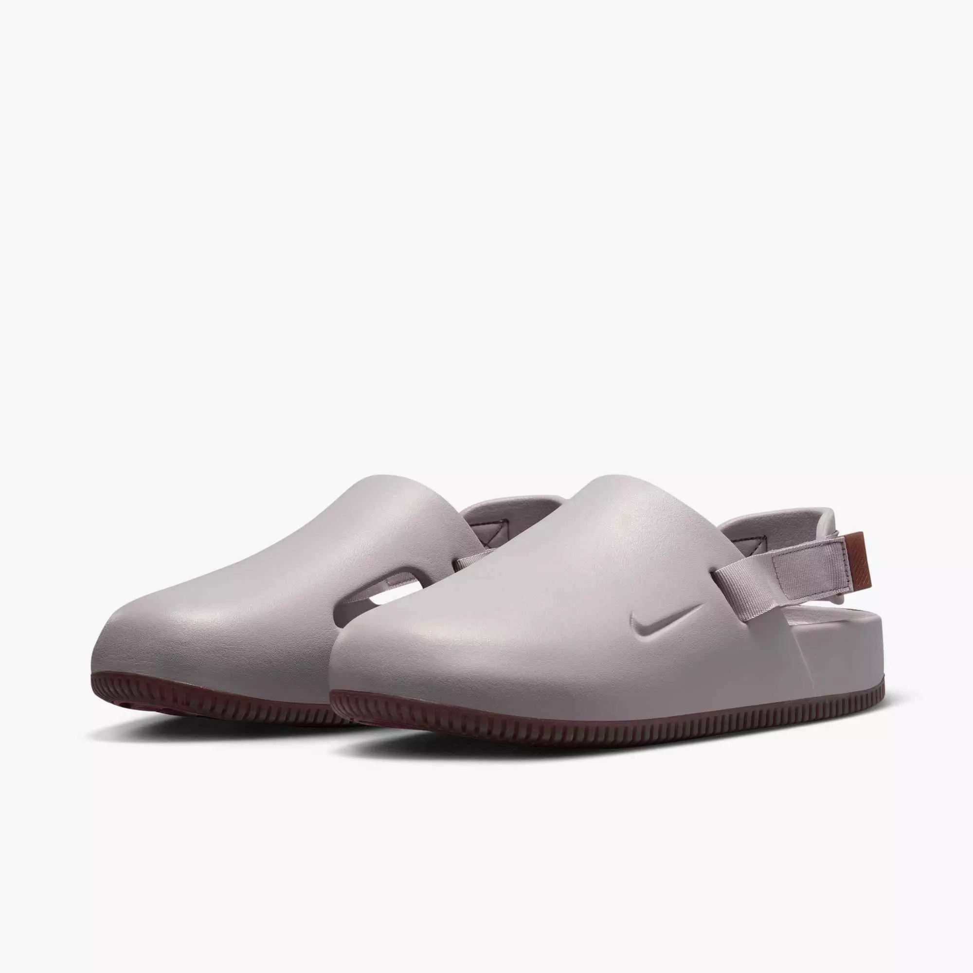 Nike Calm "College Grey​/Gum Brown" Men's Mule - GREY