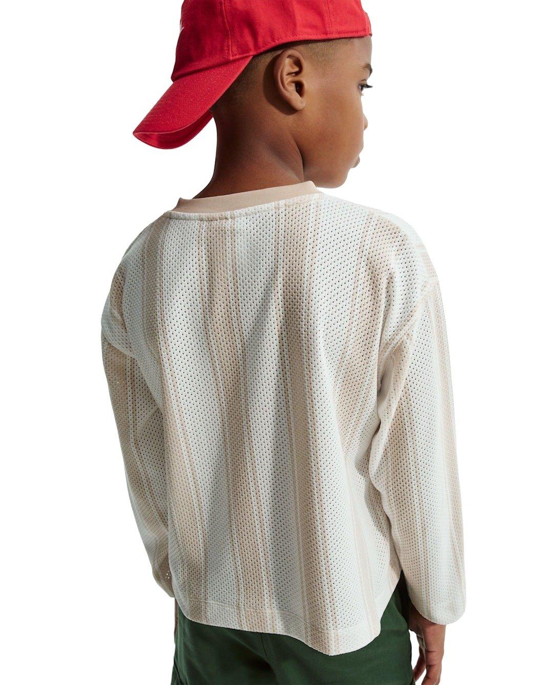 Nike Big Kids' Sportswear Collection Long-Sleeve Mesh Jersey - Brown - BROWN Thumbnail View 2