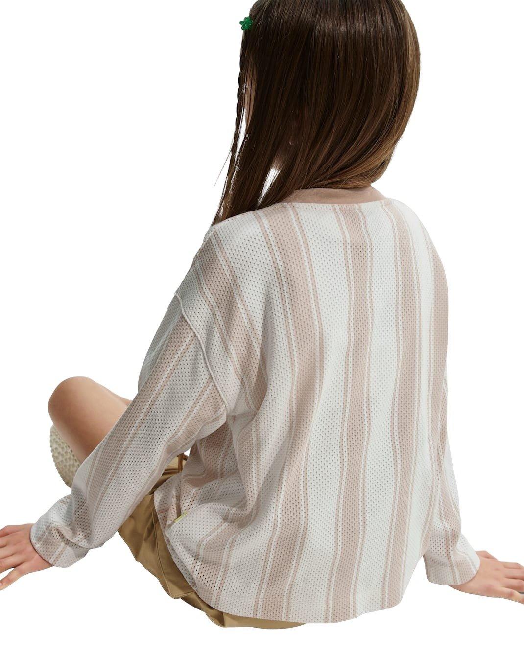 Nike Big Kids' Sportswear Collection Long-Sleeve Mesh Jersey - Brown - BROWN Thumbnail View 4