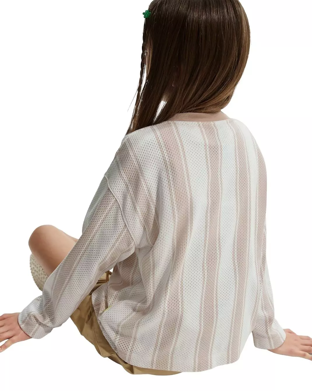 Nike Big Kids' Sportswear Collection Long-Sleeve Mesh Jersey - Brown - BROWN