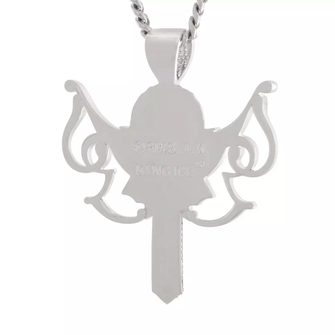 King Ice X Yu-Gi-Oh! Monster Reborn Necklace - WHITE GOLD