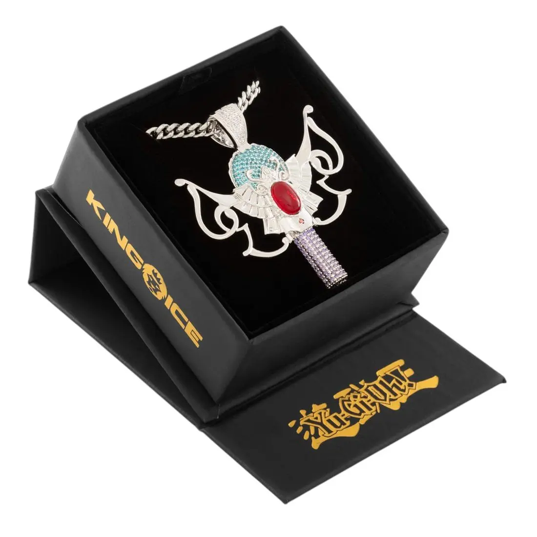King Ice X Yu-Gi-Oh! Monster Reborn Necklace - WHITE GOLD