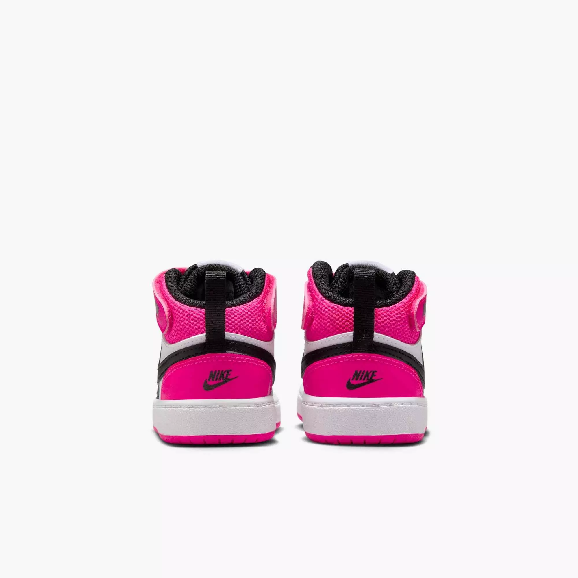Nike Court Borough Mid 2 "White/Fierce Pink/Black" Infant Girls' Shoe - WHITE/PINK/BLACK