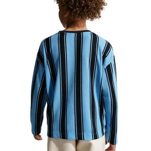 Nike Big Kids' Sportswear Collection Long-Sleeve Mesh Jersey - Blue