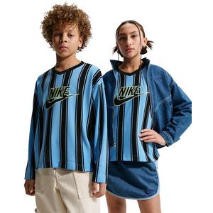 Nike Big Kids' Sportswear Collection Long-Sleeve Mesh Jersey - Blue